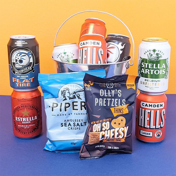 Personalised Beer In A Bucket Gift Set