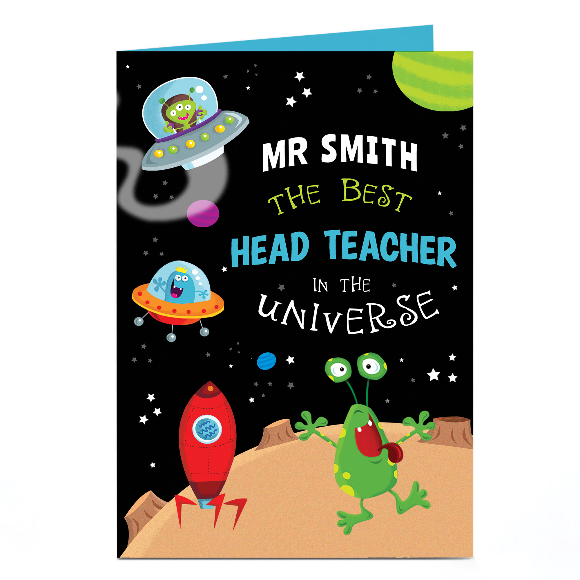 Personalised Thank You Teacher Card - Best Head Teacher