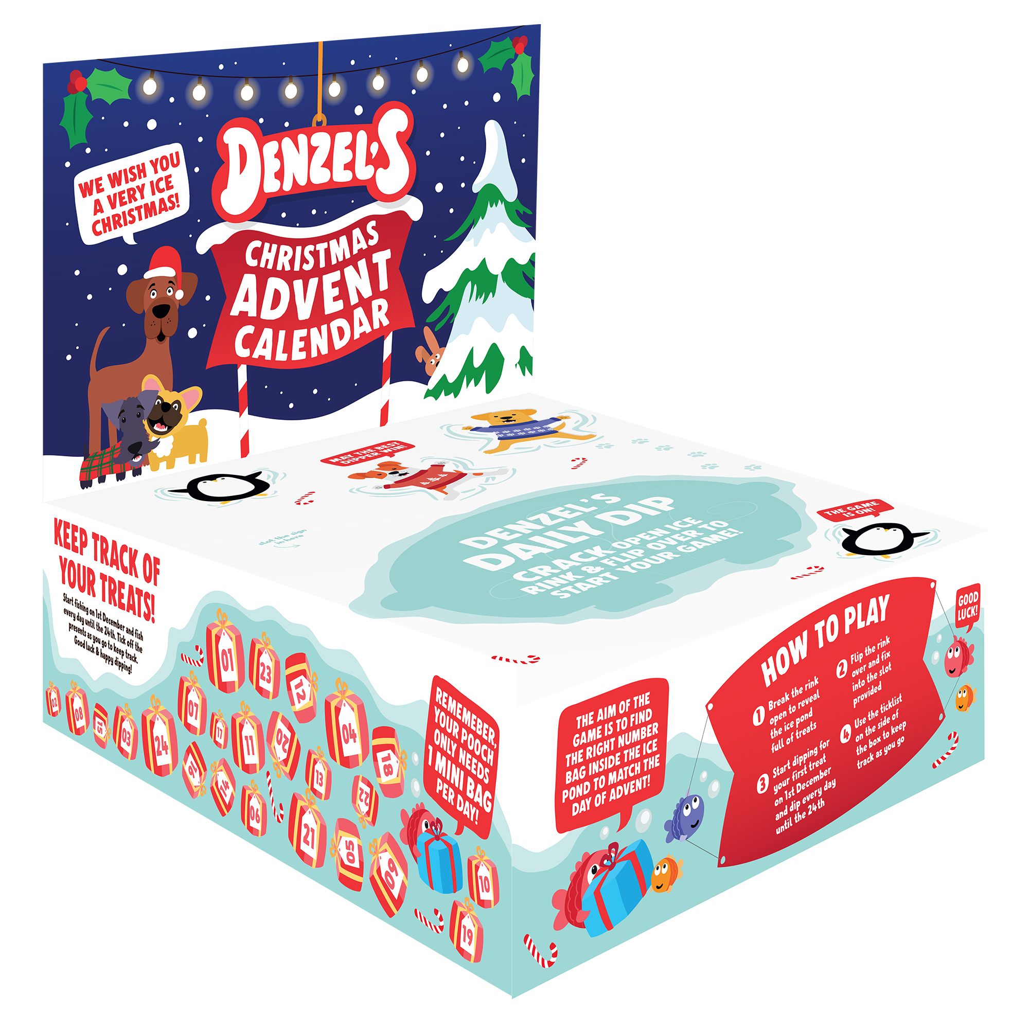 Denzel's Christmas Dog Treats Advent Calendar