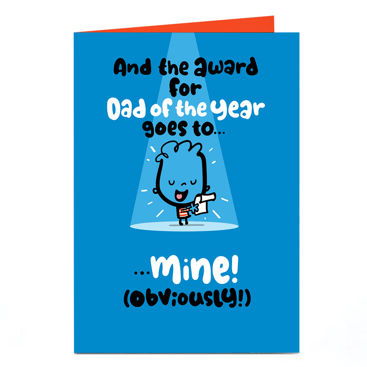 Personalised Fruitloops Father's Day Card - Dad Of The Year, Mine