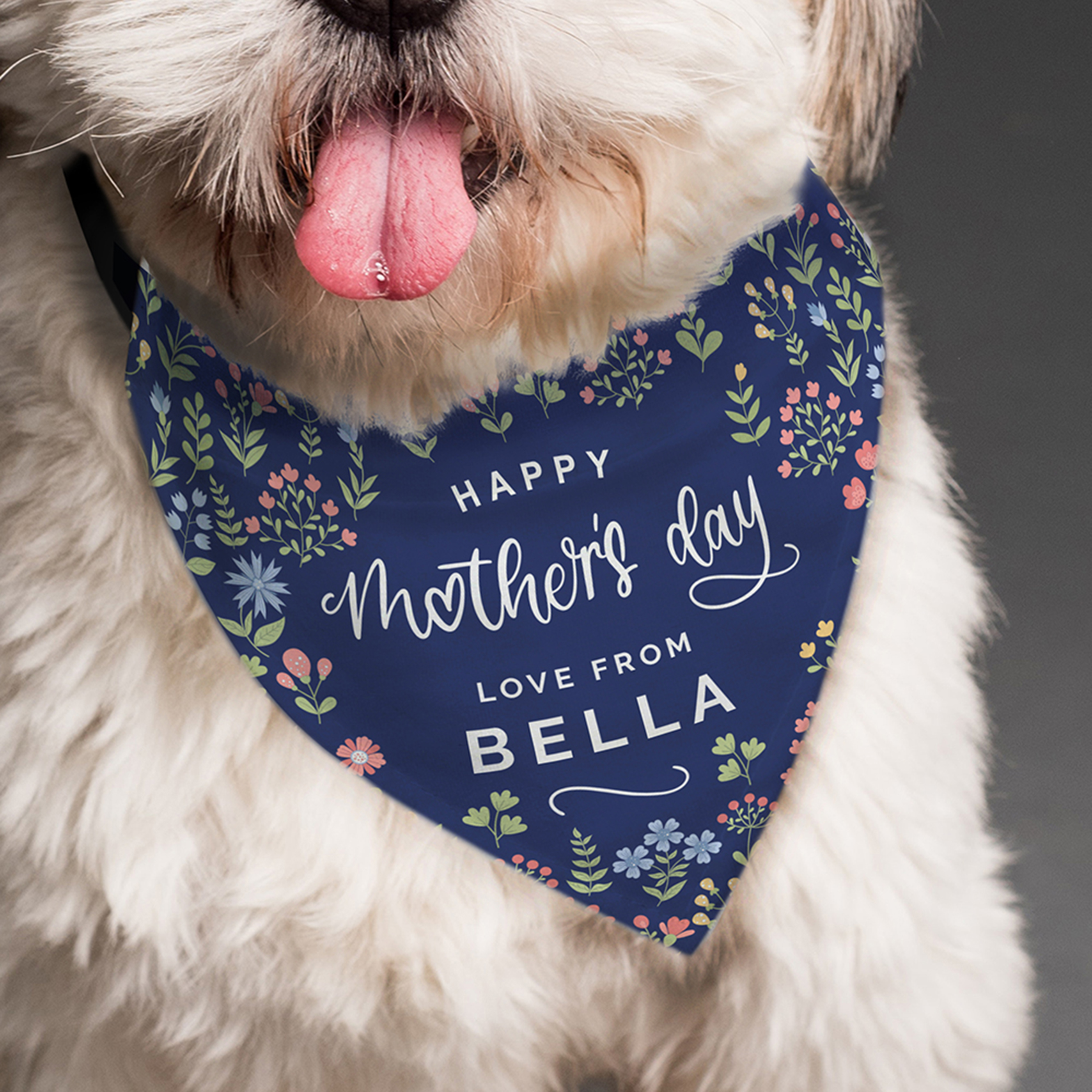 Personalised Mother's Day Dog Bandana