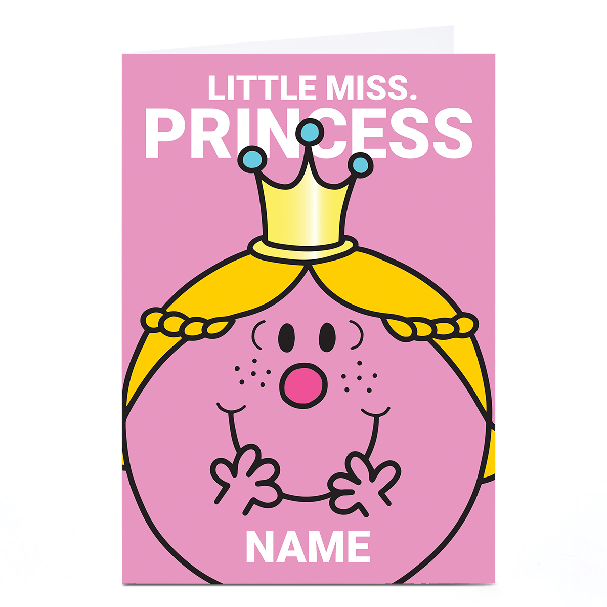 Personalised Birthday Card - Little Miss Princess, Any Name
