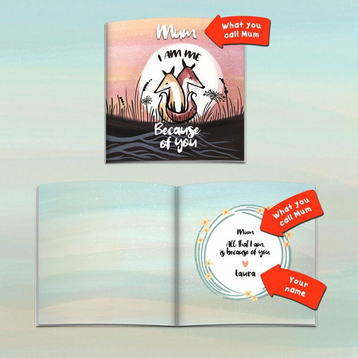 Personalised Book I Am Me, Because of You
