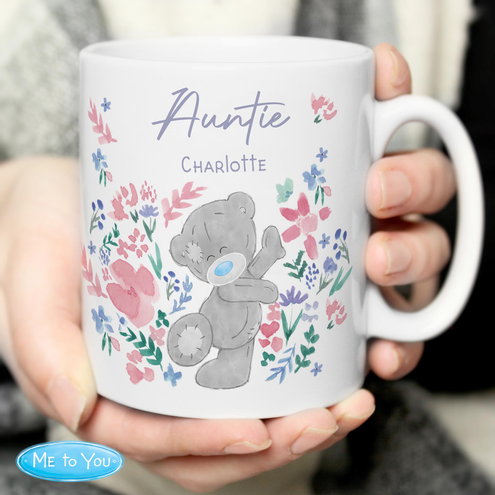 Personalised Me To You Pastel Floral Mug