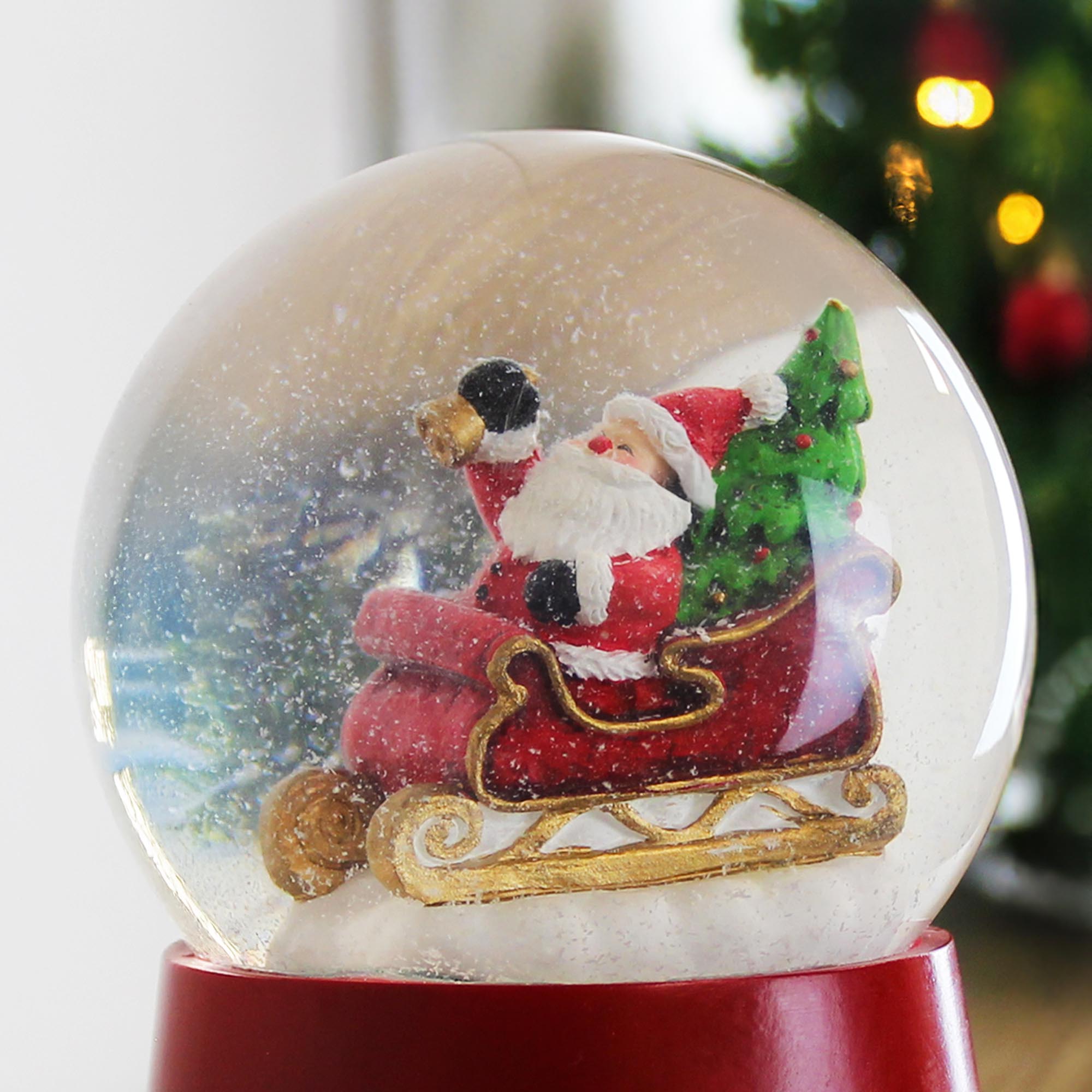 Personalised Message Musical Santa Globe,  Personalised Message Musical Santa Globe