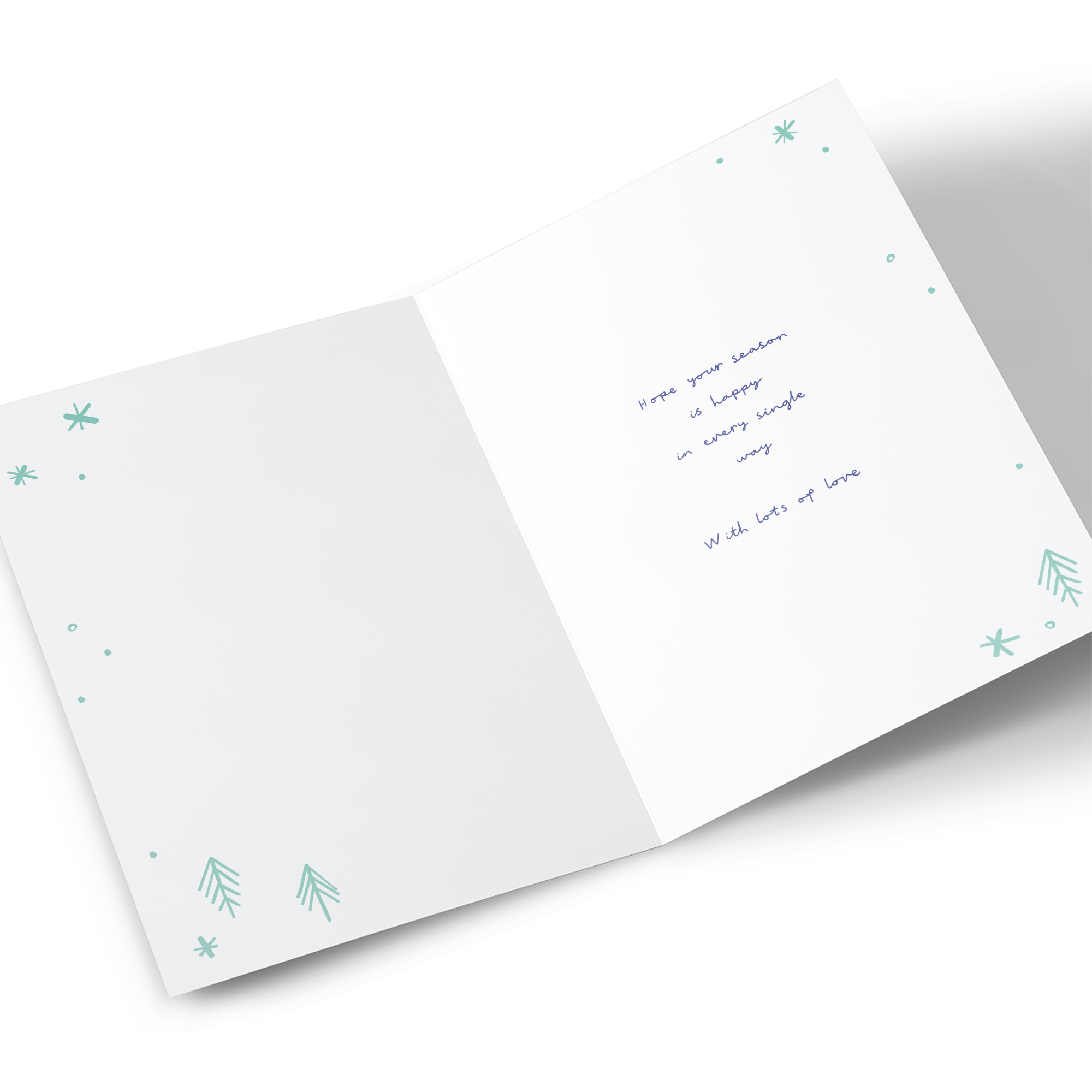 Christmas Card - Cute Snowman With Pot, For A Special Mum