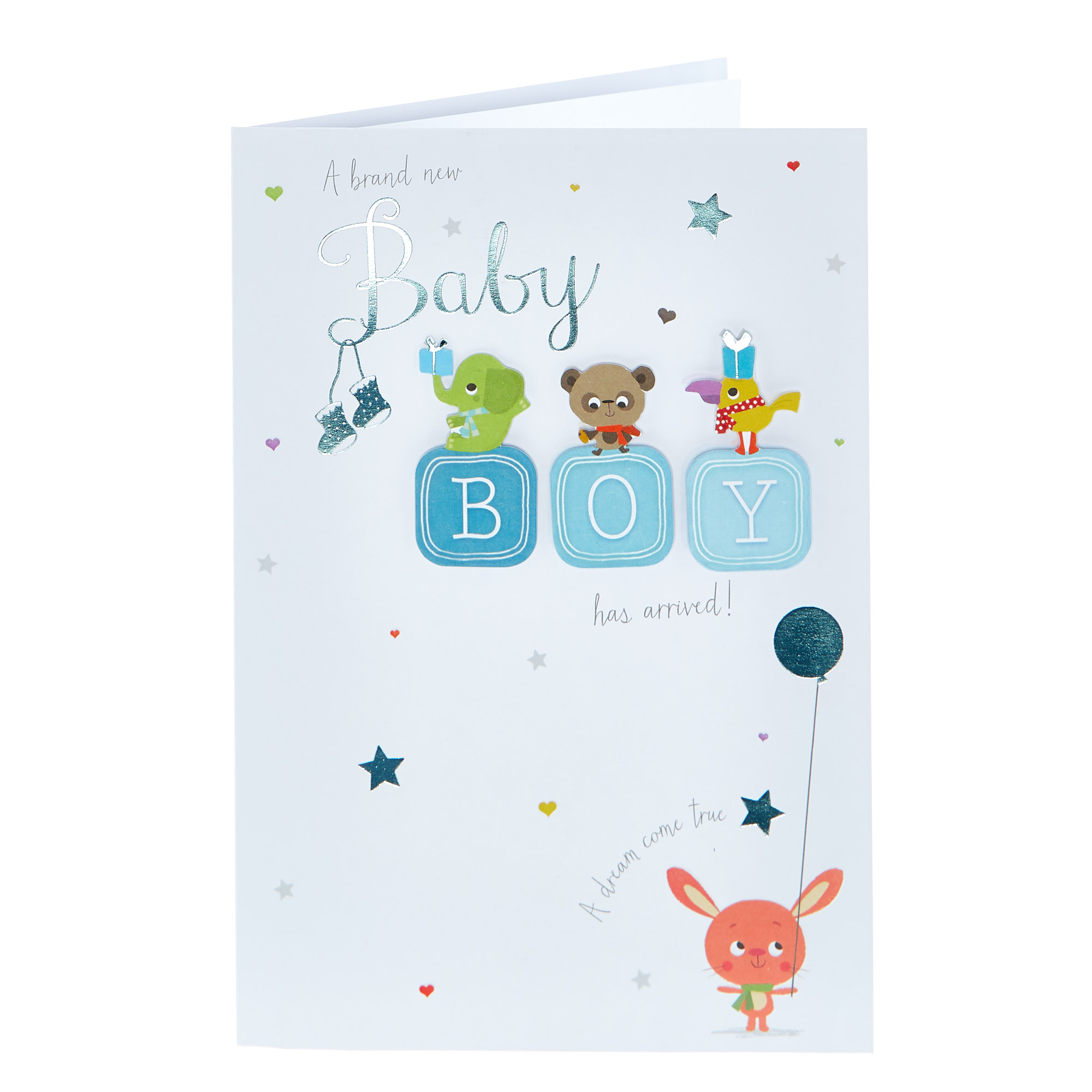 New Baby Card - Boy, Dream Come True
