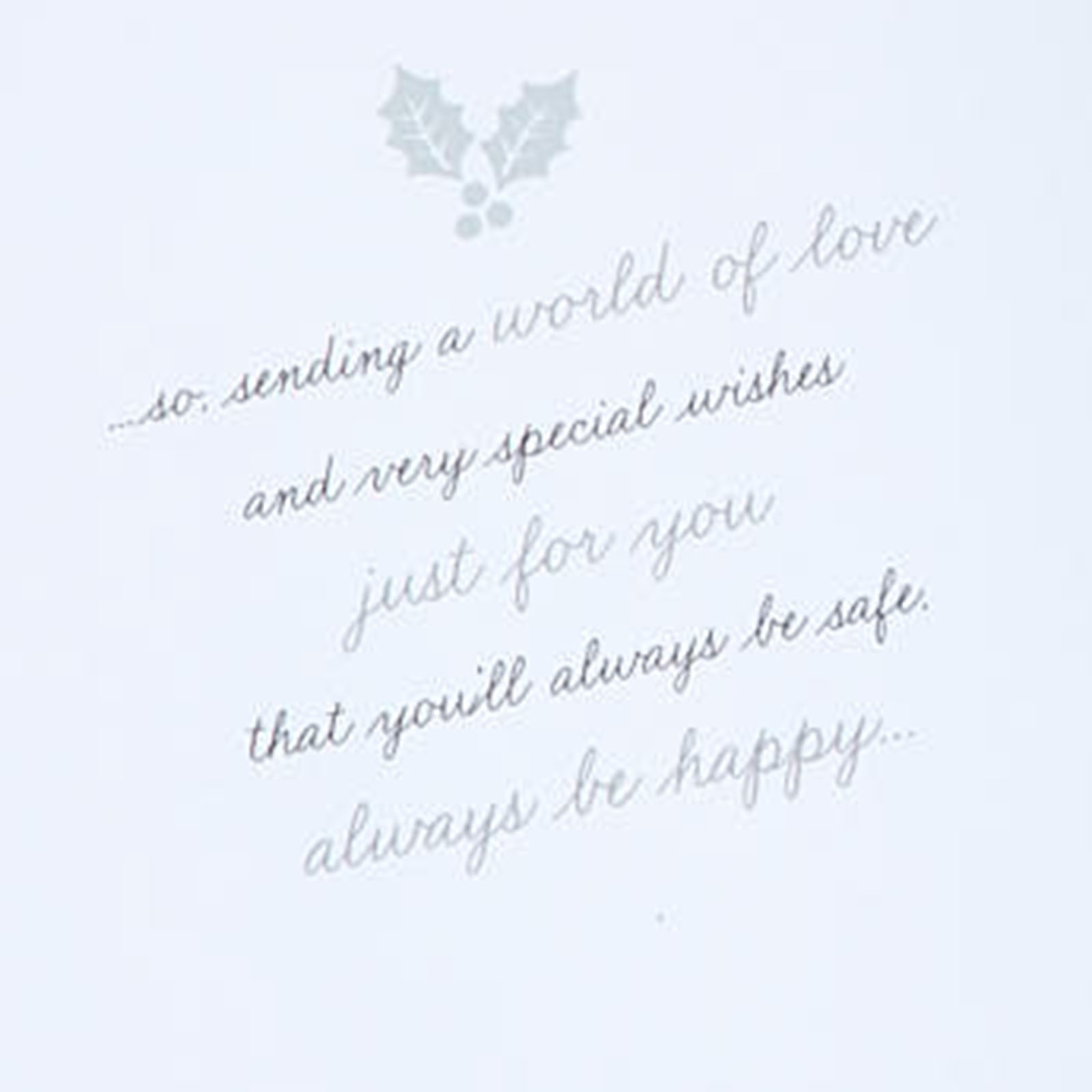 Christmas Card - Daughter Festive Verse