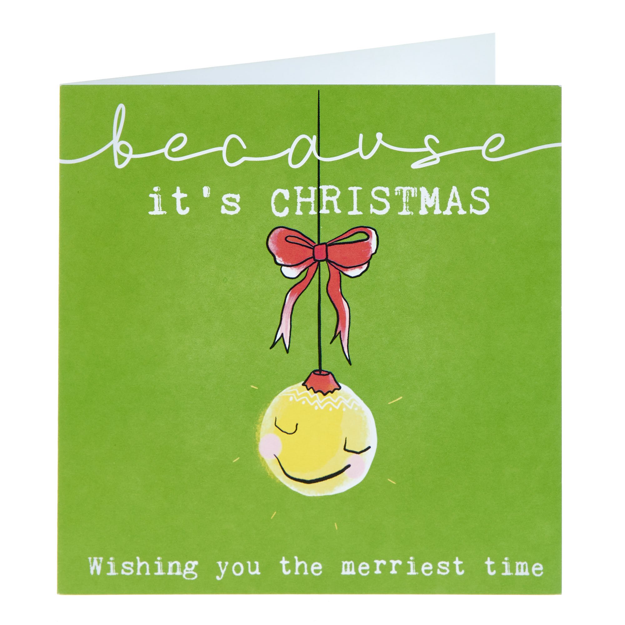 Bexy Boo Bauble Merriest Time Christmas Card