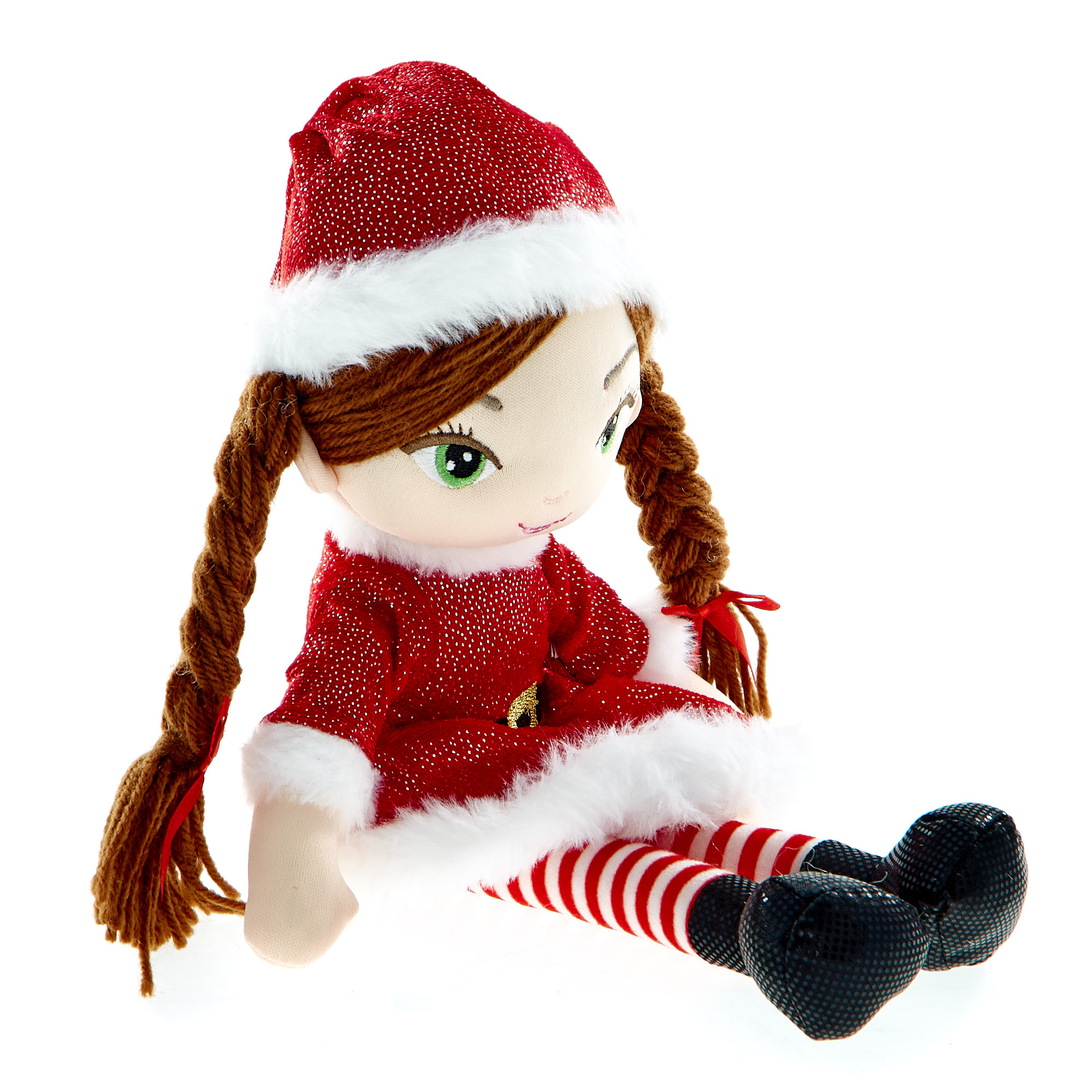 Santa Girl Plush Doll