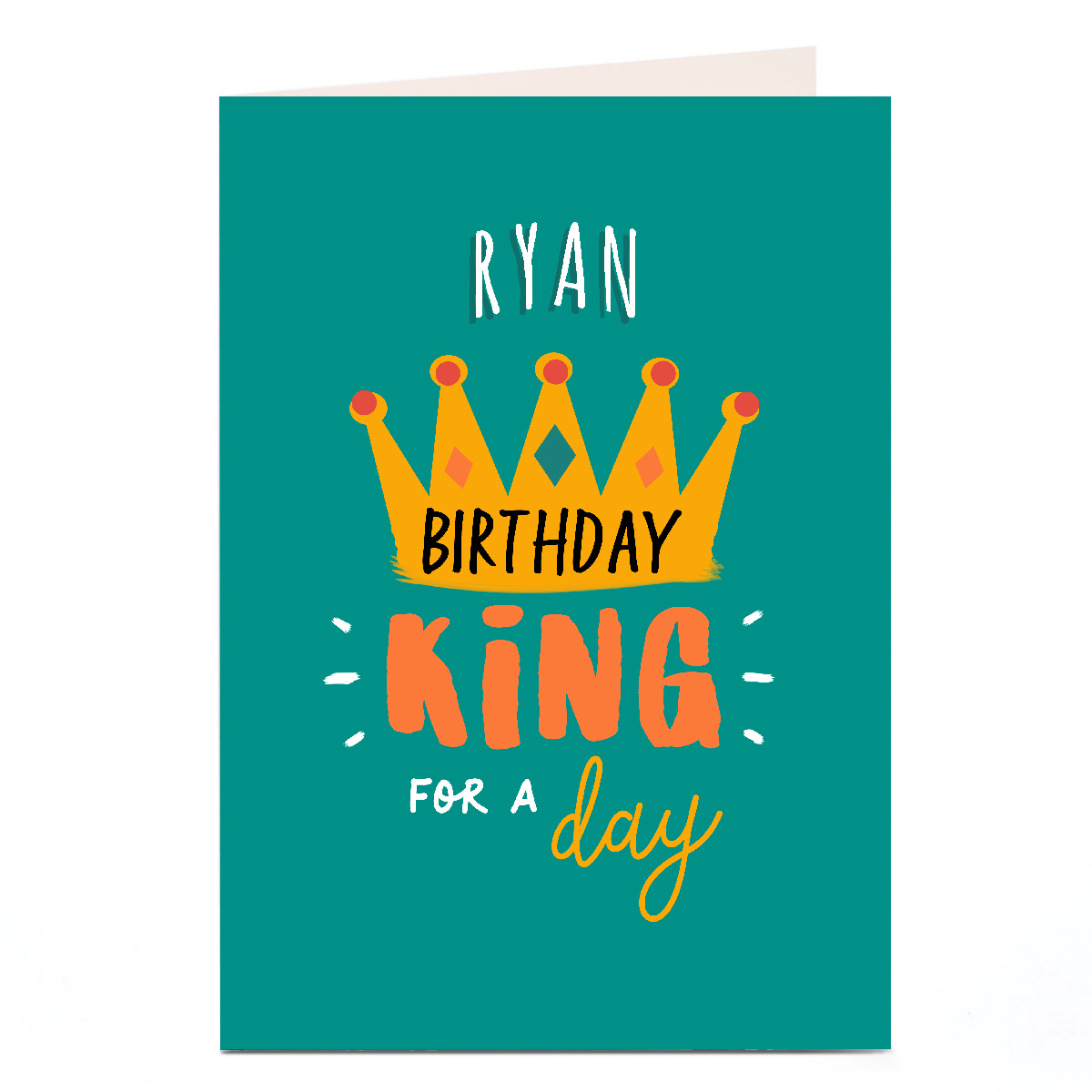 Personalised Birthday Card - Birthday King