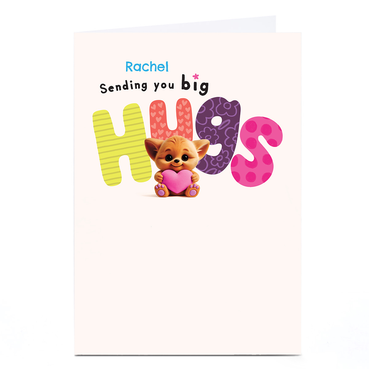 Personalised Wimzee Card - Sending You Big Hugs