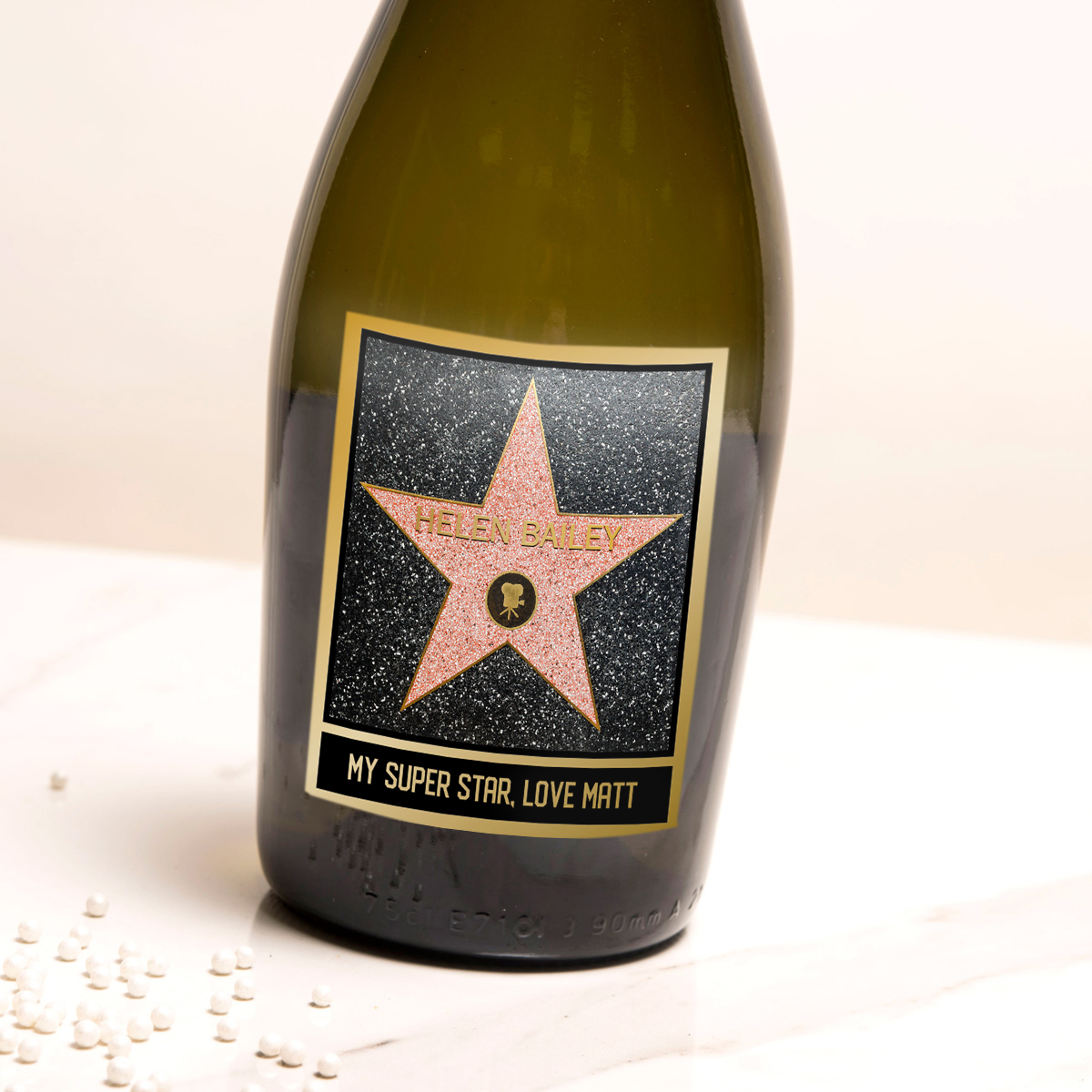 Personalised Prosecco - Hollywood Walk Of Fame