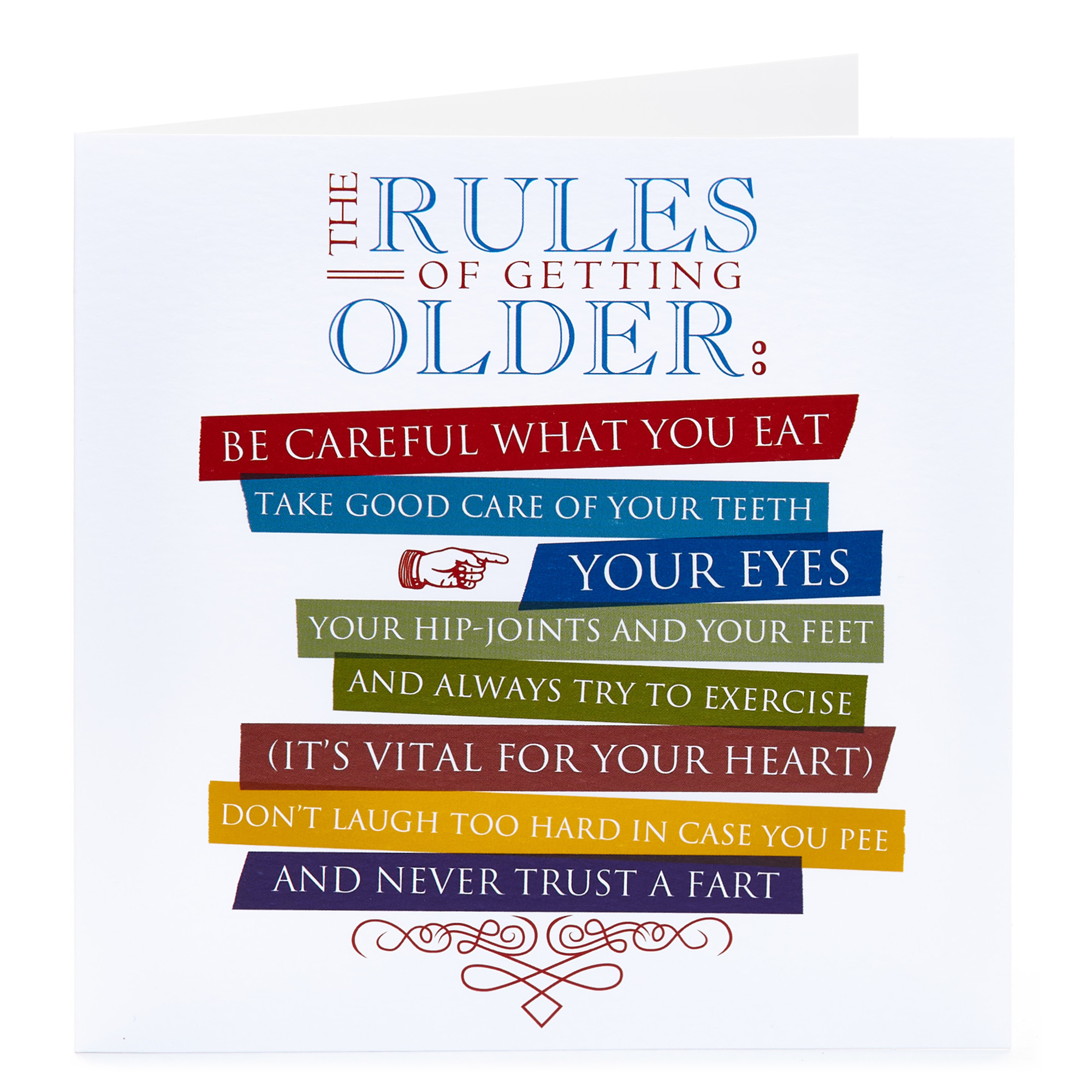 Birthday Card - Rules Of Getting Older