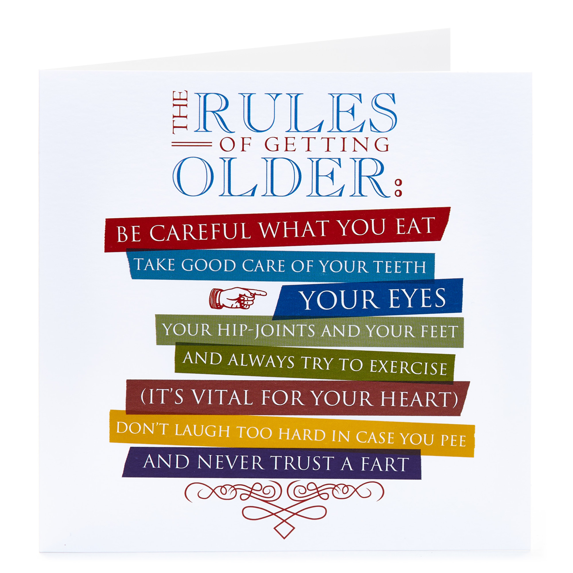 Birthday Card - Rules Of Getting Older
