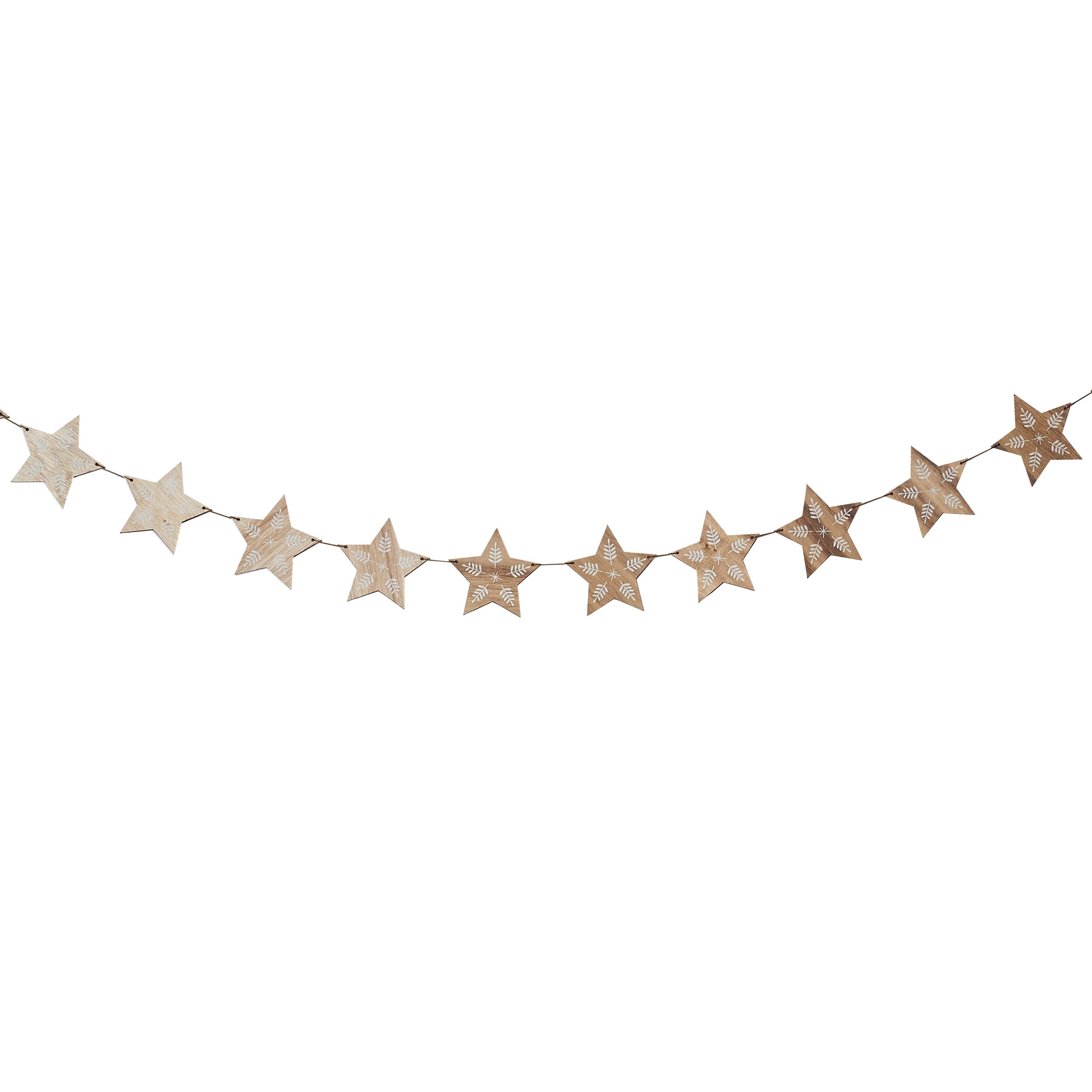 Star Wooden Garland