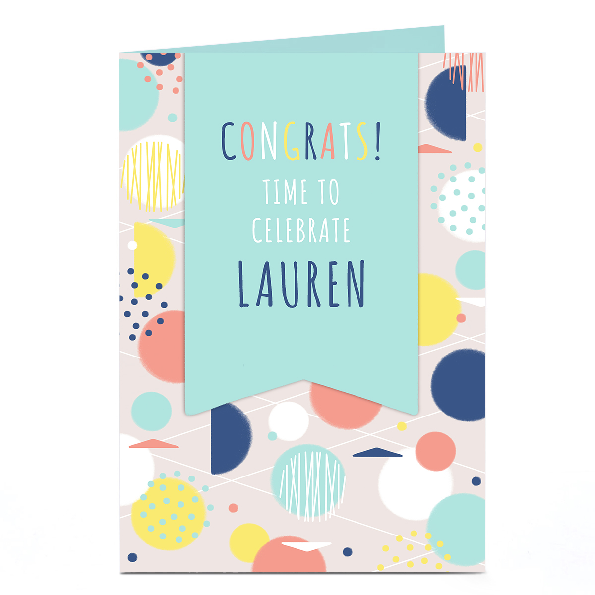 Personalised Congratulations - Time To Celebrate 
