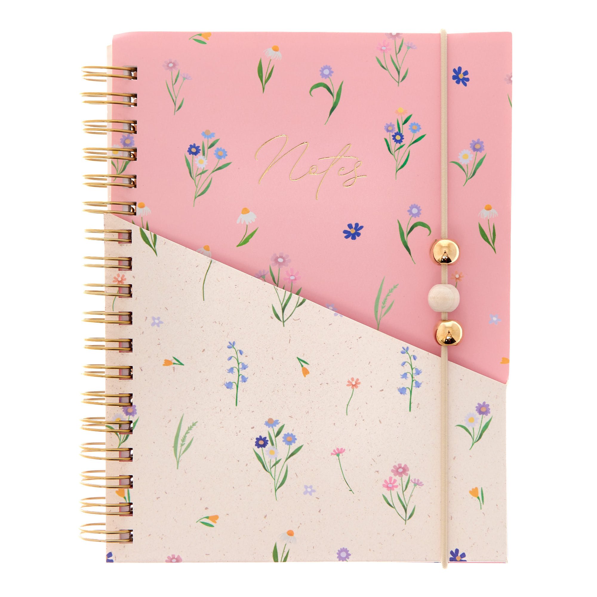 Floral A6 Notebook With Bead Detail