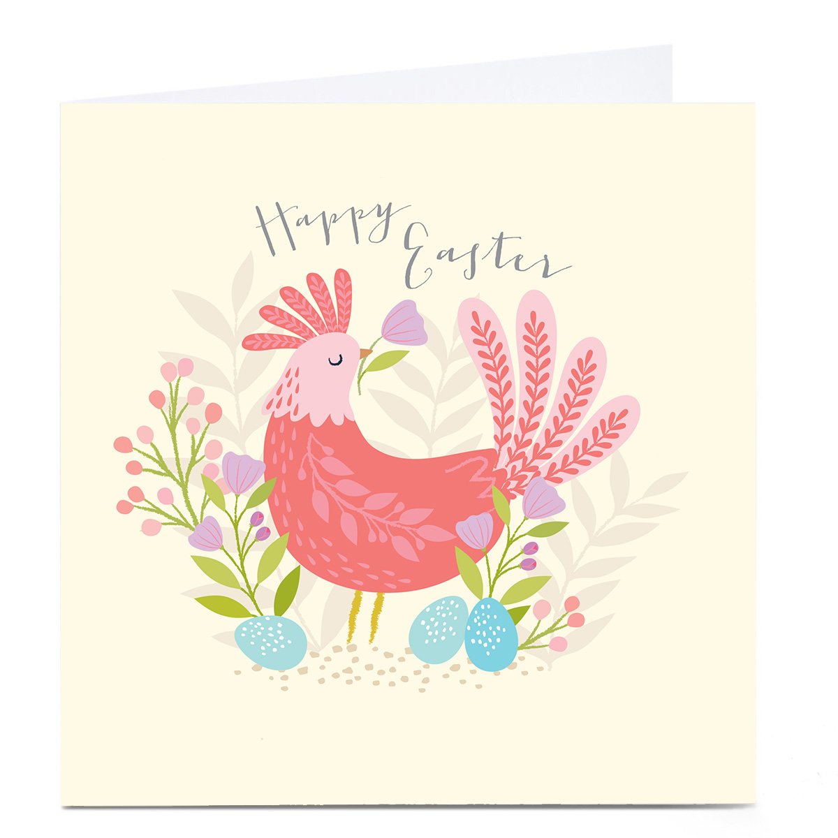 Personalised Klara Hawkins Easter Card - Hen