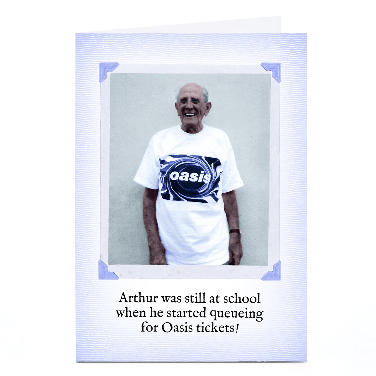 Queuing For Tickets Personalised Birthday Card