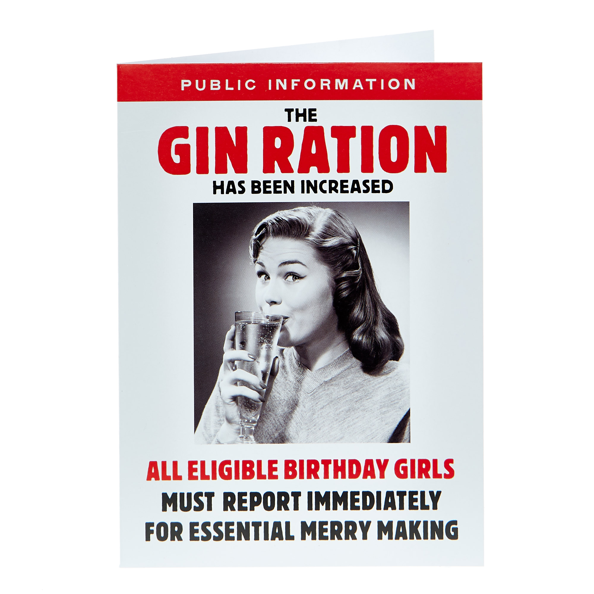 Birthday Card - The Gin Ration