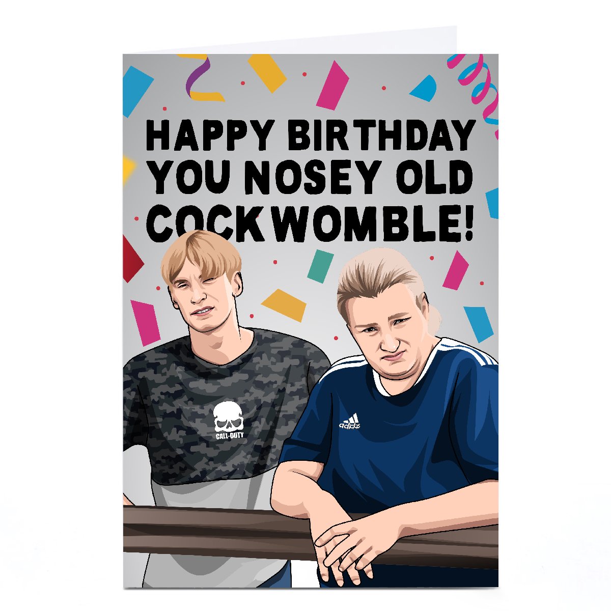 Personalised All Things Banter Birthday Card - Nosey Womble