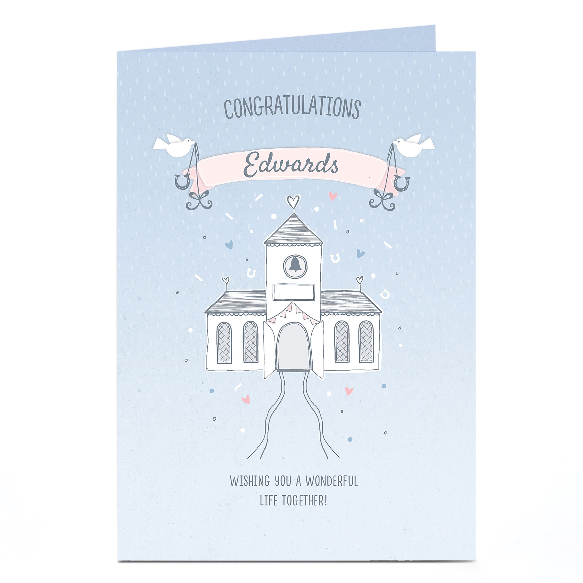 Personalised Wedding Card - Congratulations