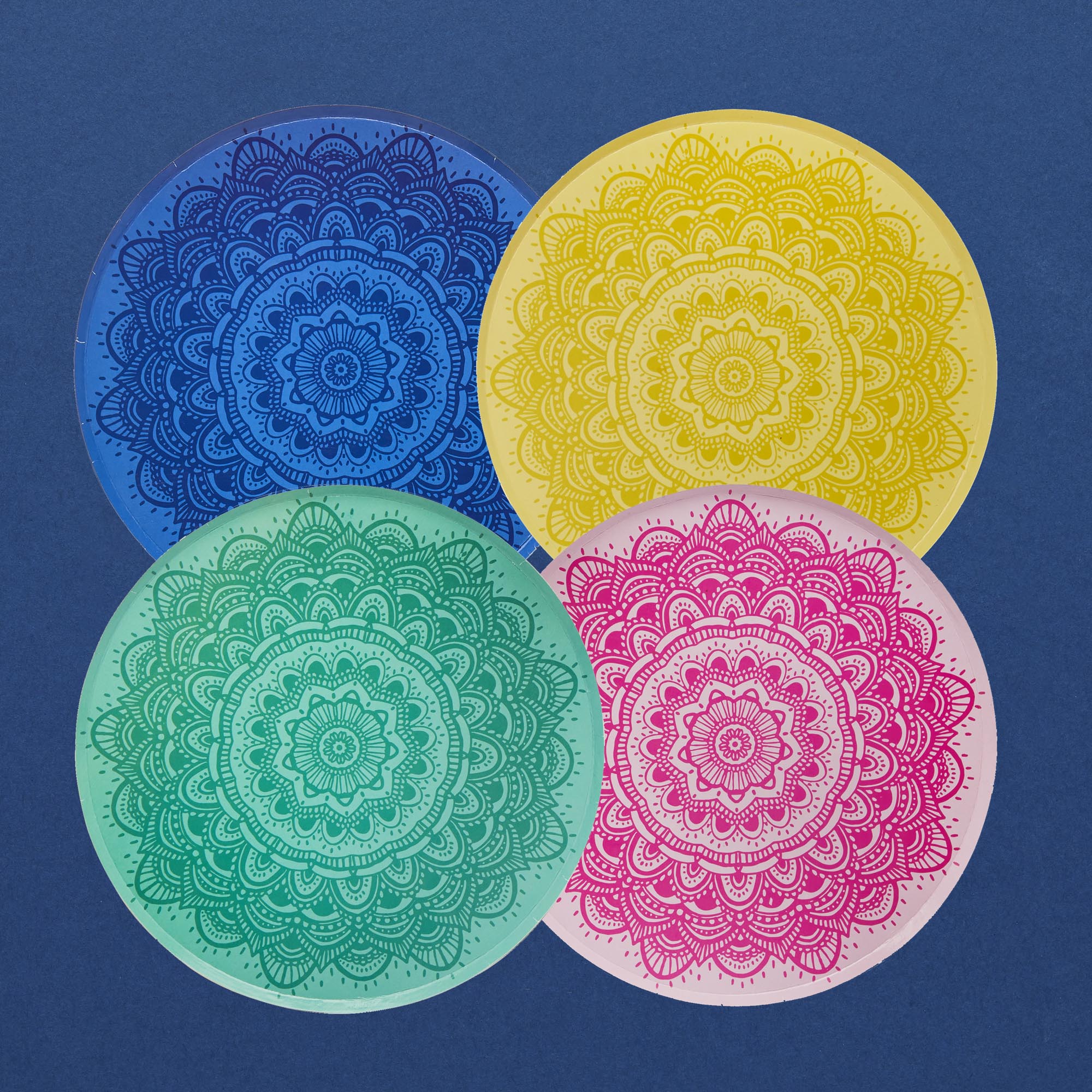 Mandala Paper Plates - Pack of 8