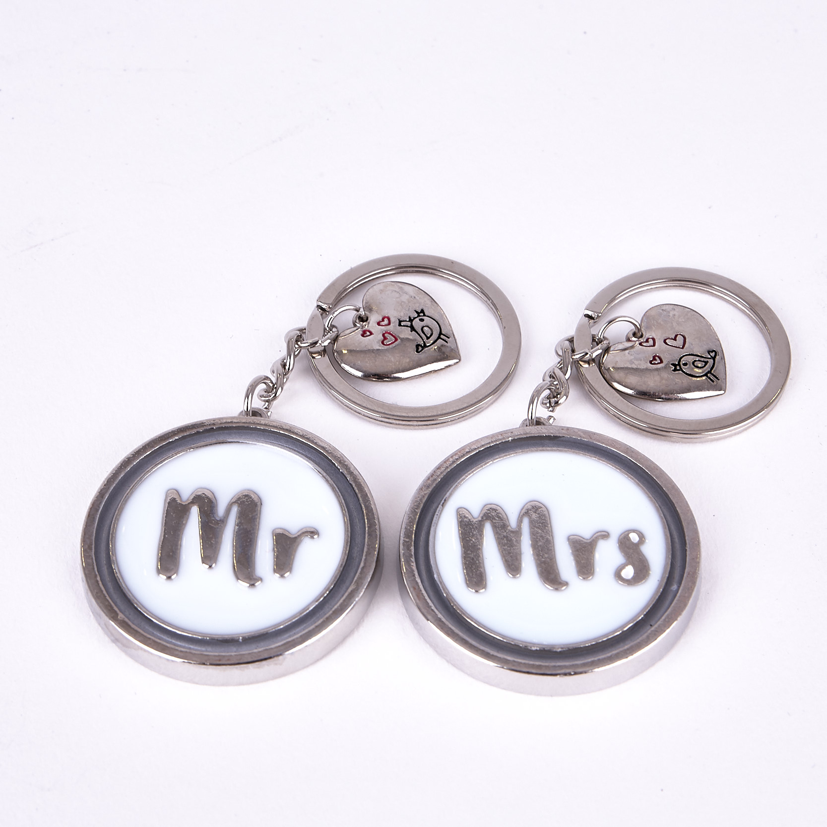 Mr & Mrs Keyring Set