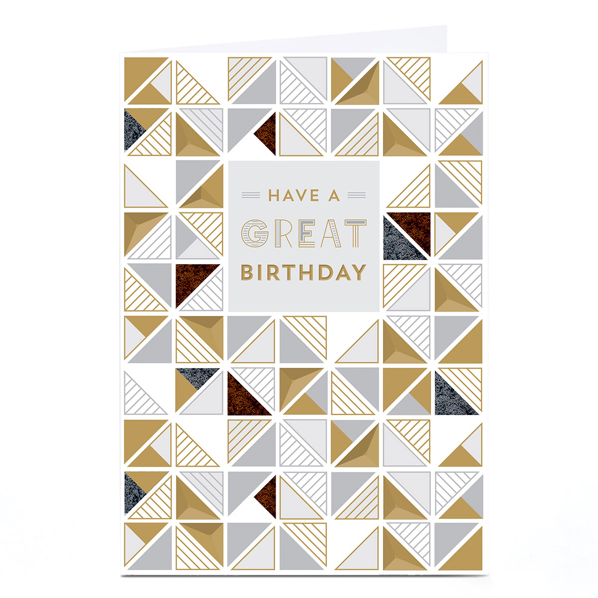 Birthday Card - Have A Great Birthday Gold