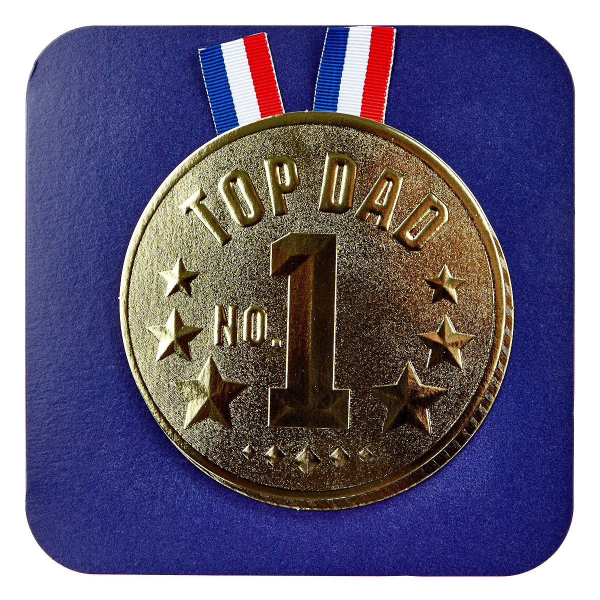 Exquisite Collection Father's Day Card - Top Dad Medal