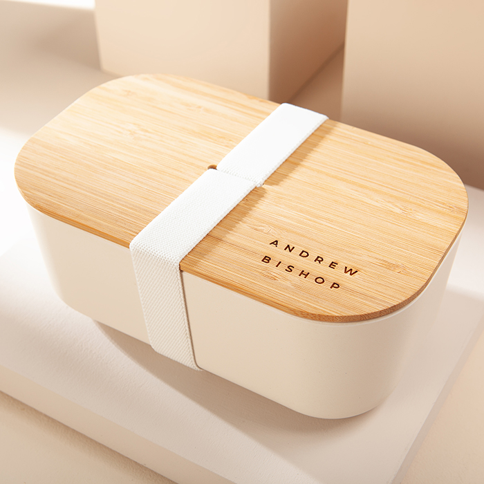 Engraved Bamboo Lunchbox - Name