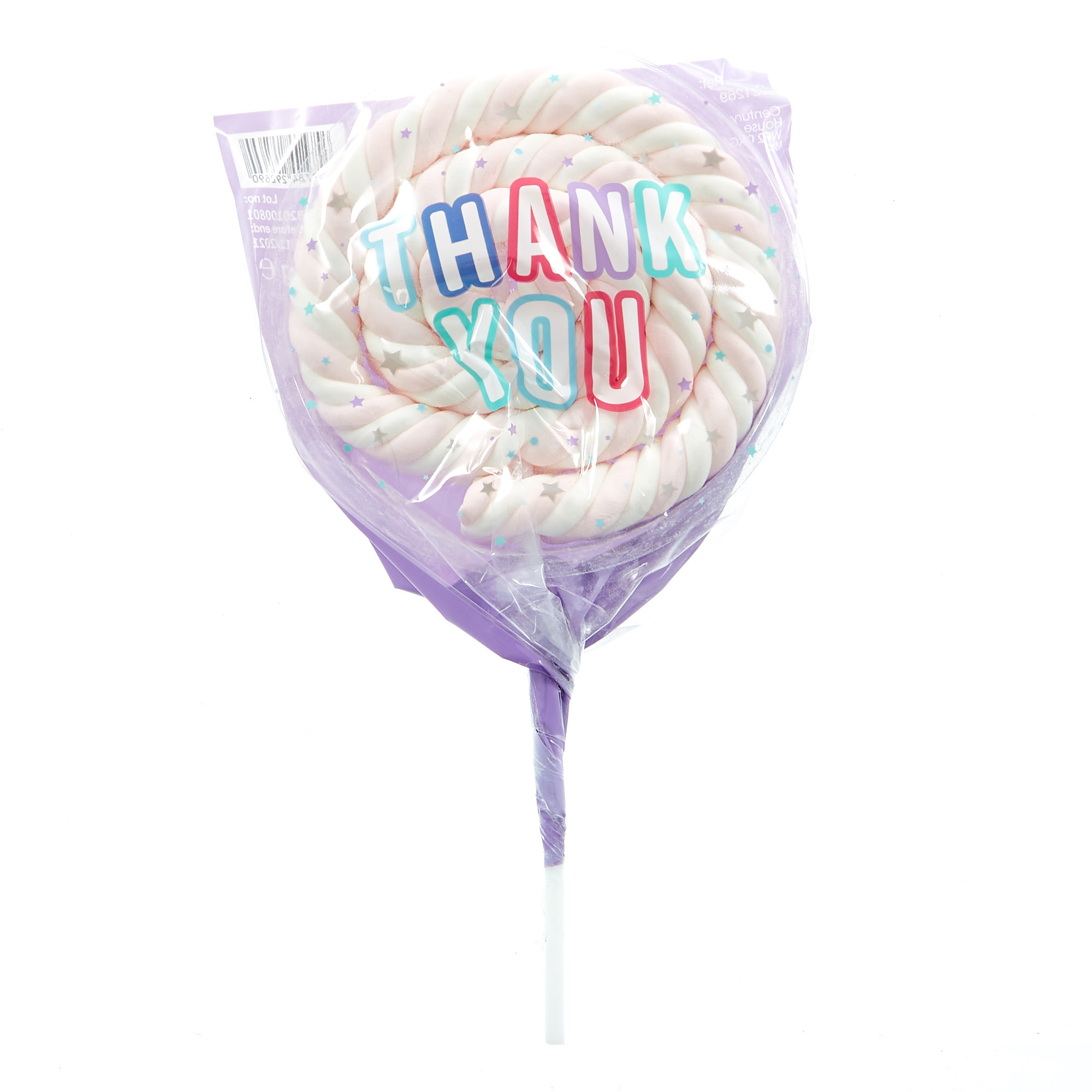 Thank You Strawberry Marshmallow Lollipop 