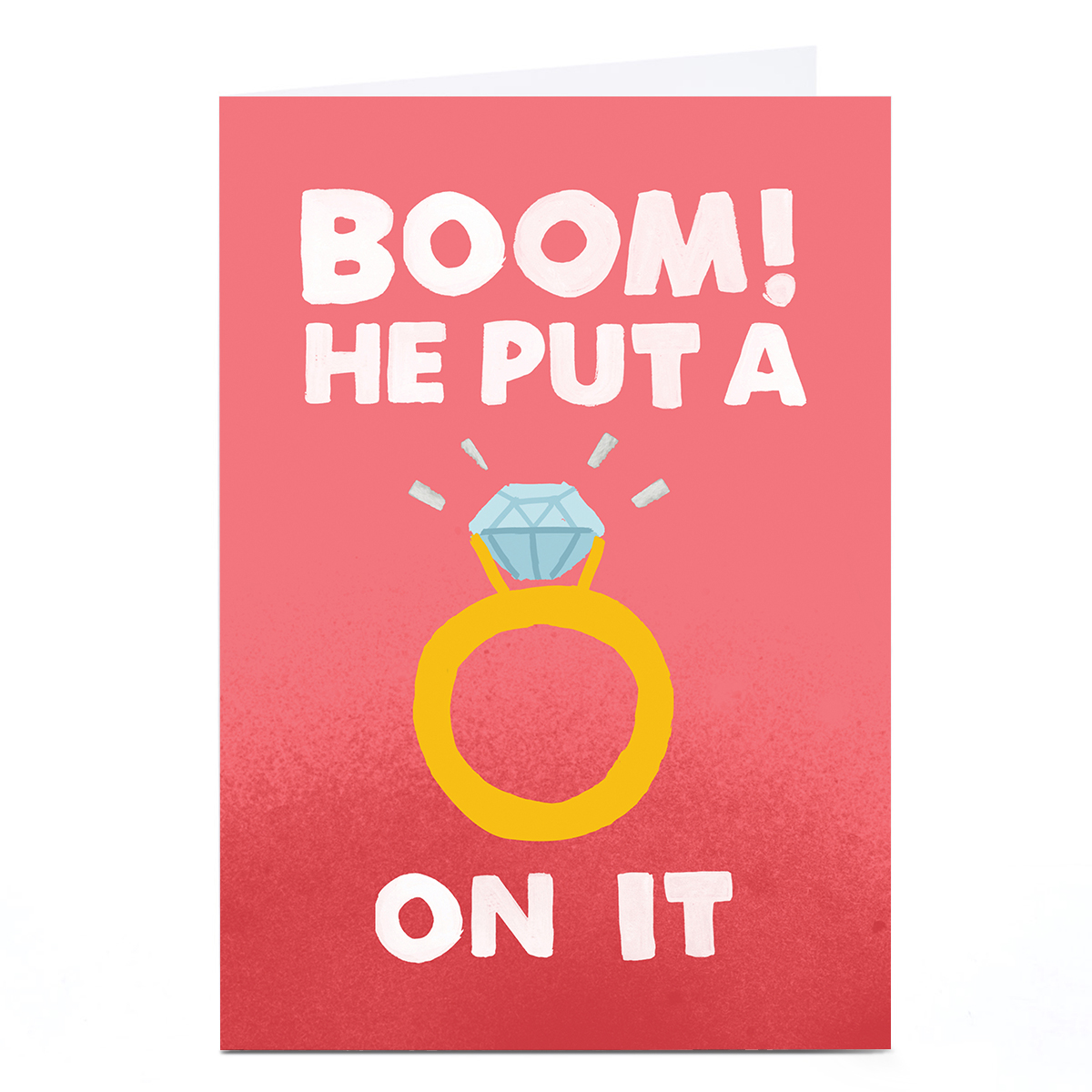 Personalised Jolly Awesome Engagement Card - BOOM! 