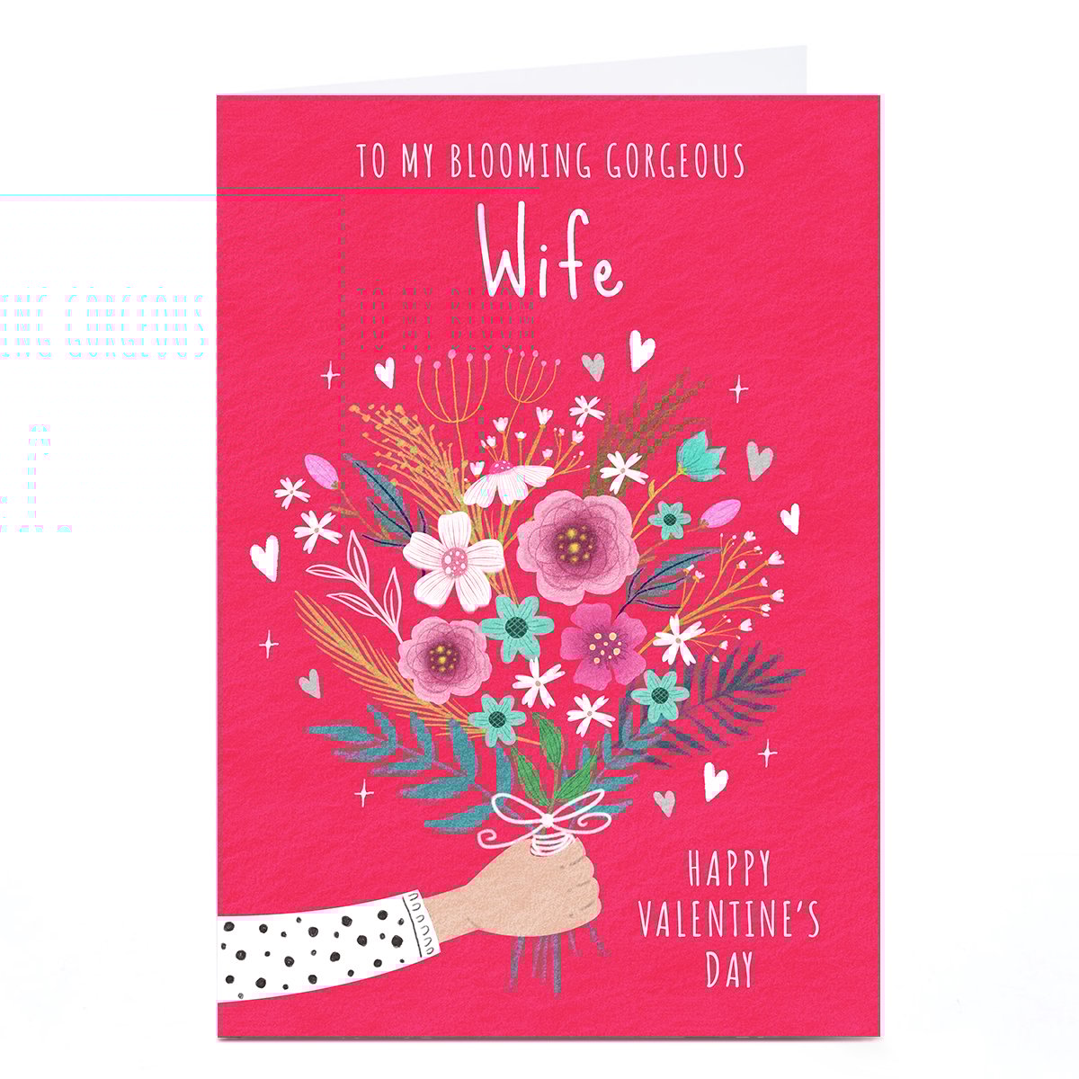 Personalised Dalia Clarke Valentine's Day Card - Blooming Gorgeous