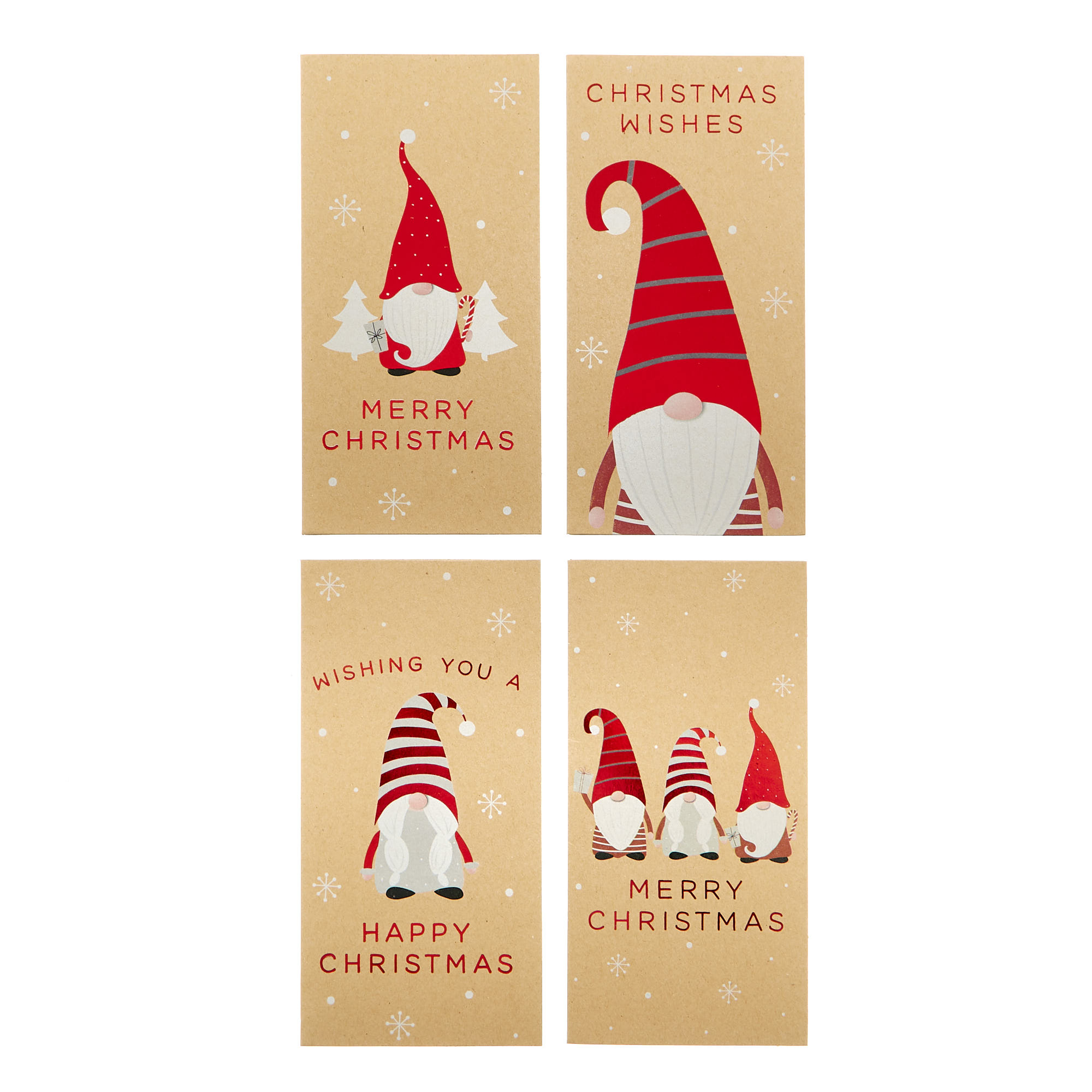 Gonk Kraft Christmas Money Wallets - Pack of 4