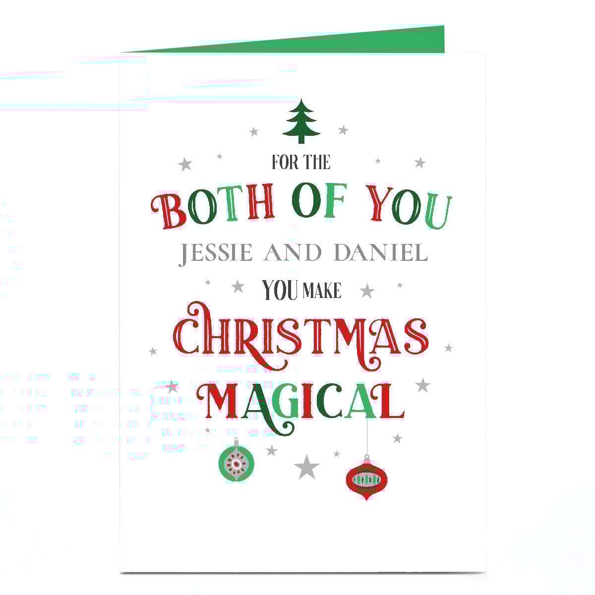 Personalised Christmas Card - You Make Christmas Magical