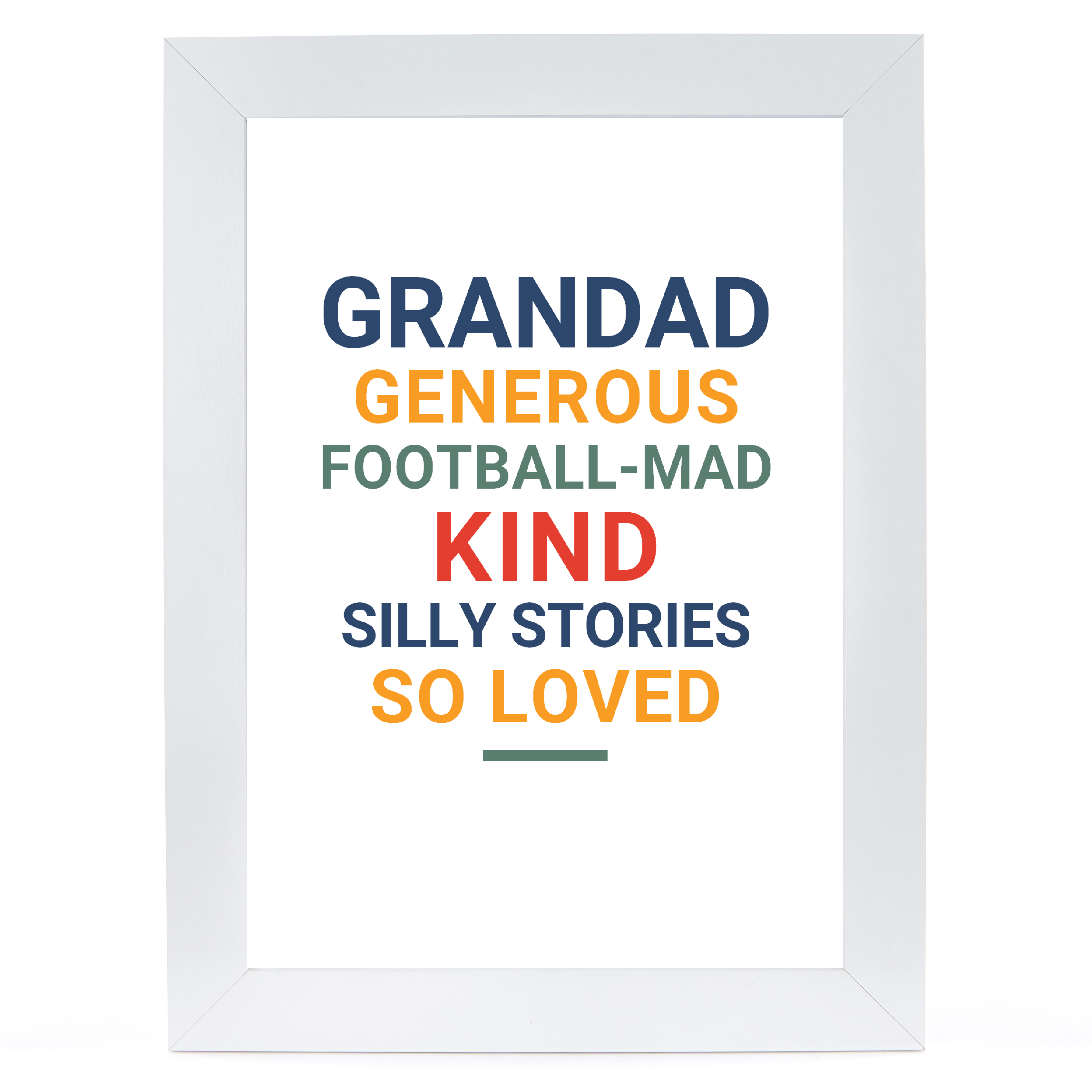 Personalised Print -  Bright Text, Any Message