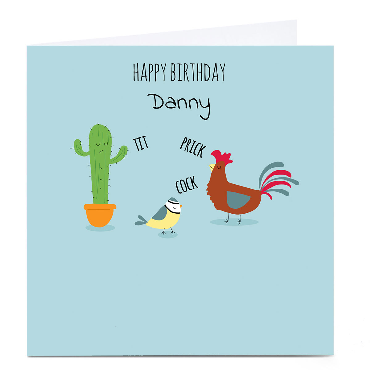 Personalised Cory Reid Birthday Card - Wildlife Insults