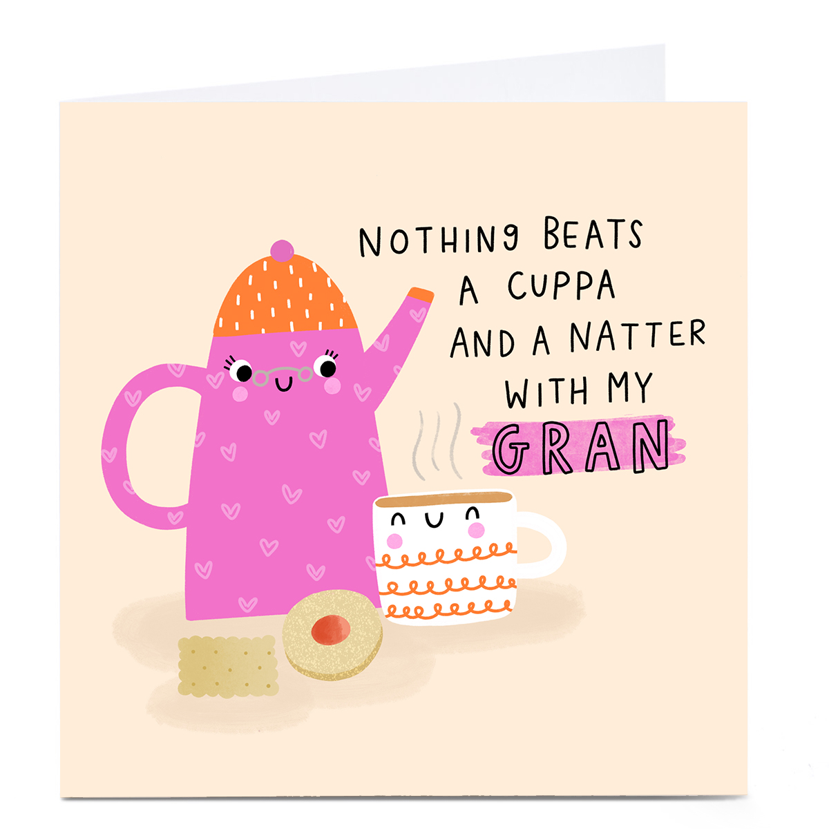 Personalised Jess Moorhouse Mother's Day Card - Cuppa