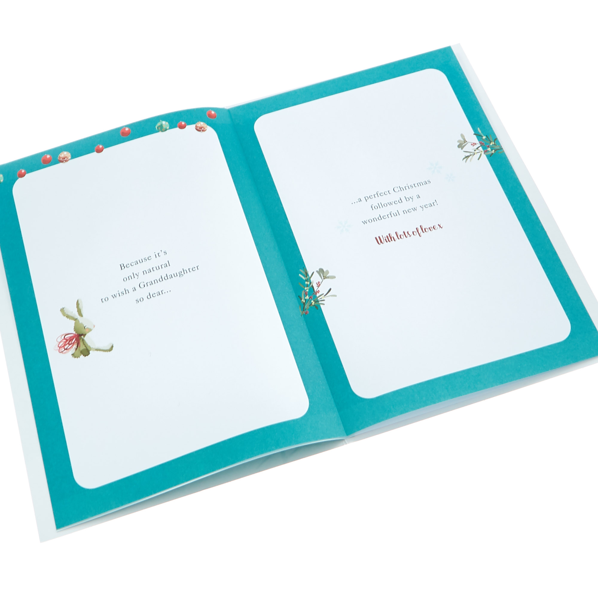 Christmas Card - Granddaughter Sleigh