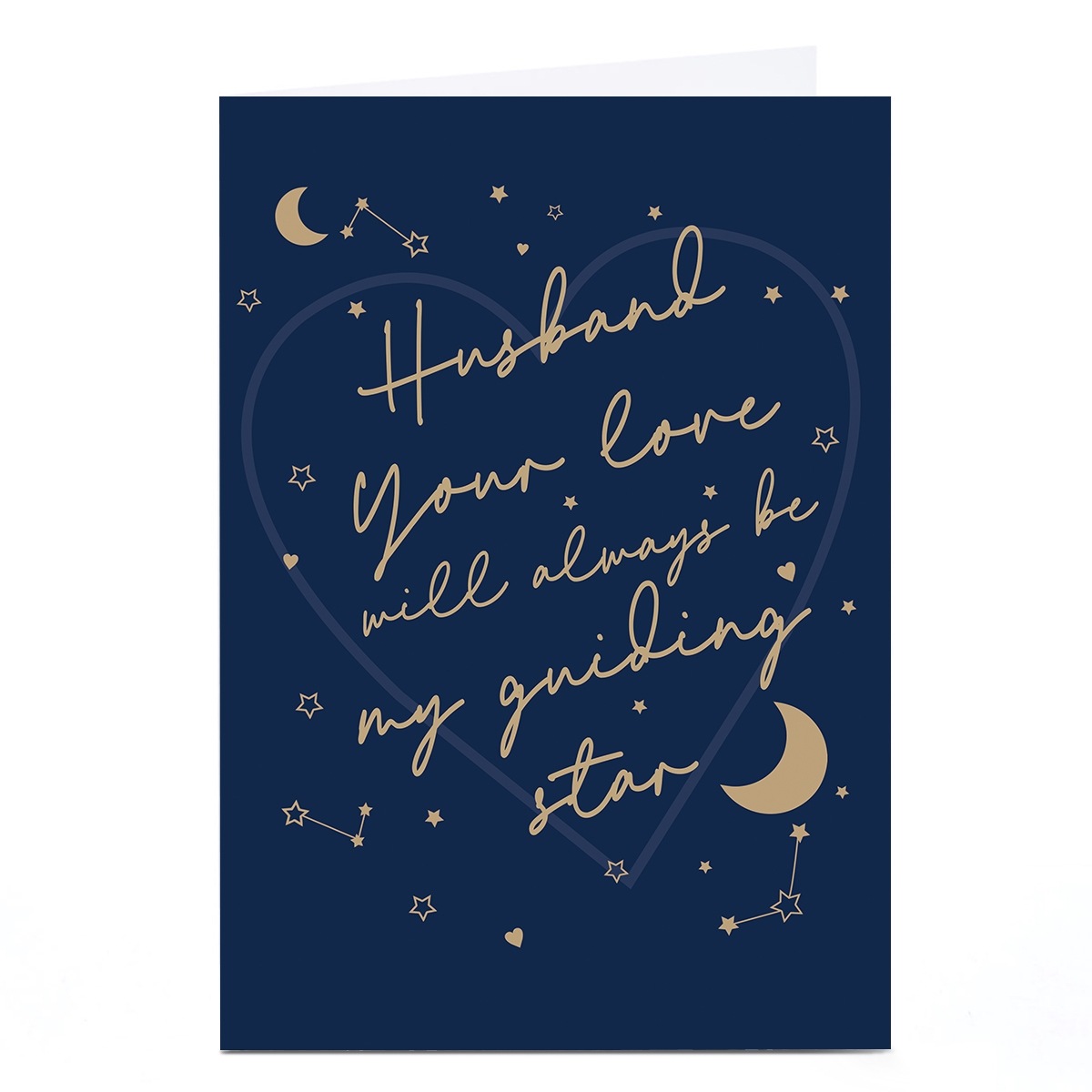 Personalised Valentine's Day Card - Guiding Star, Husband