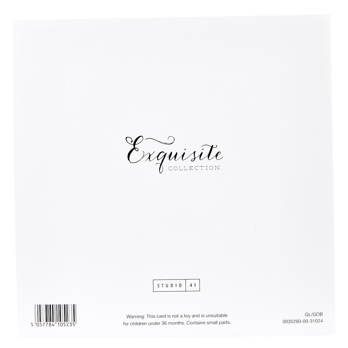 Exquisite Collection 18th Birthday Card - Any Female Recipient (Stickers Included)