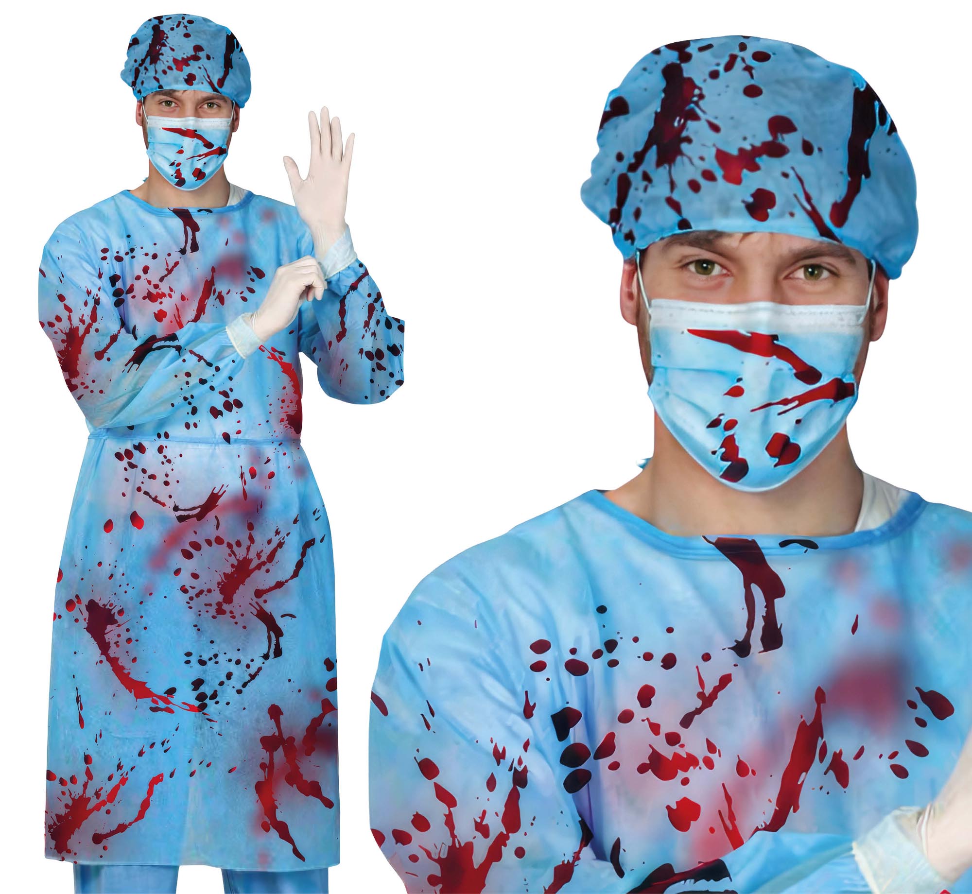 Bloody Surgeon Adult Fancy Dress Costume - Large