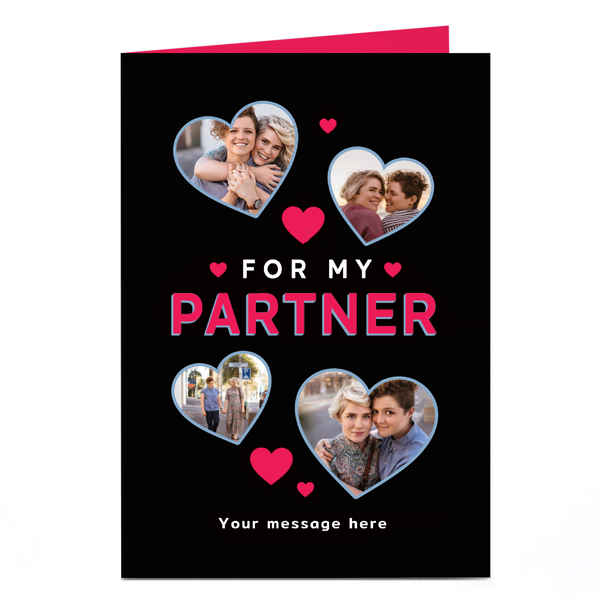 Photo Valentine's Day Card - Heart Photos, For My Partner