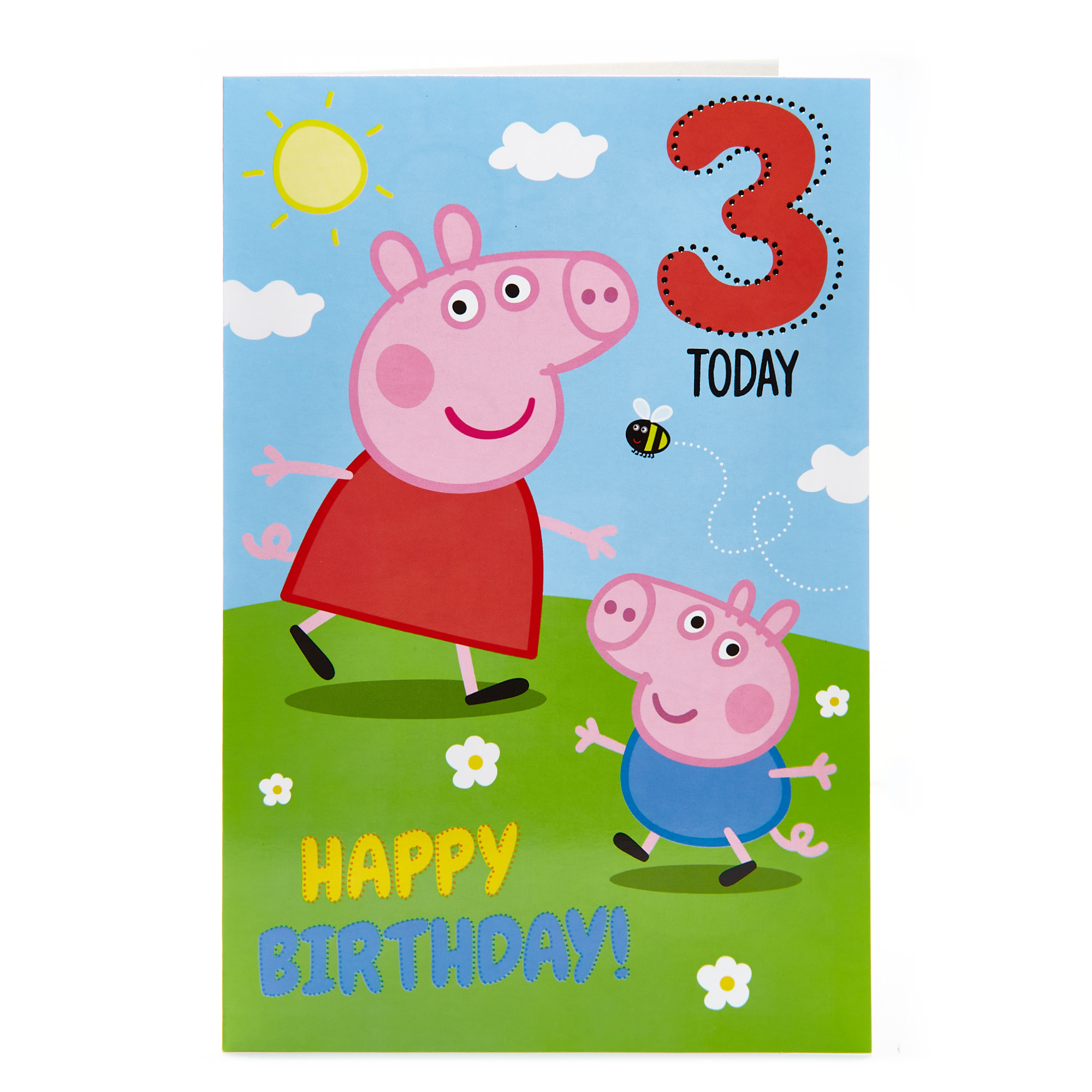 Peppa Pig 3rd Birthday Card