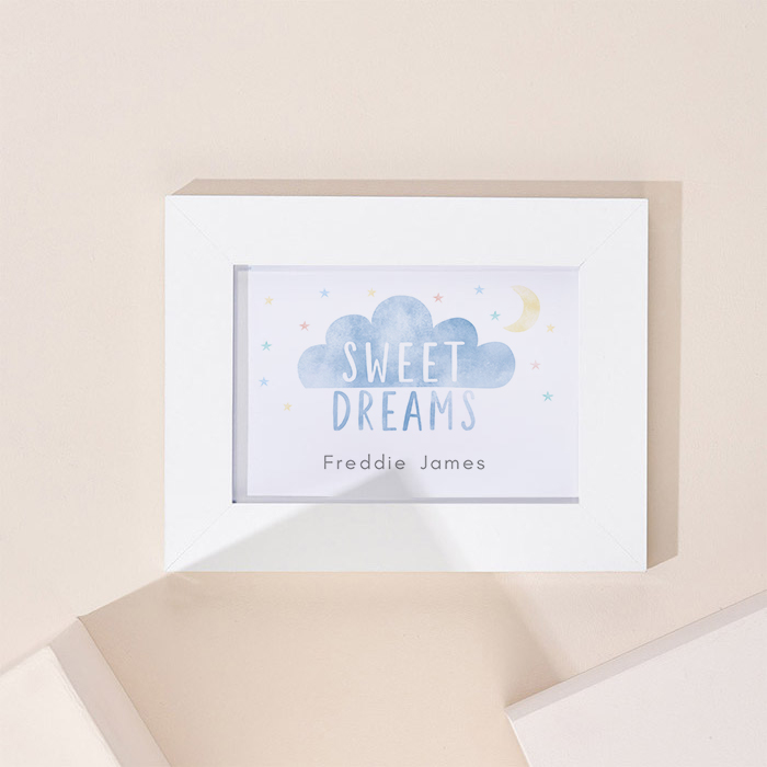 Personalised Sweet Dreams Landscape Framed Print
