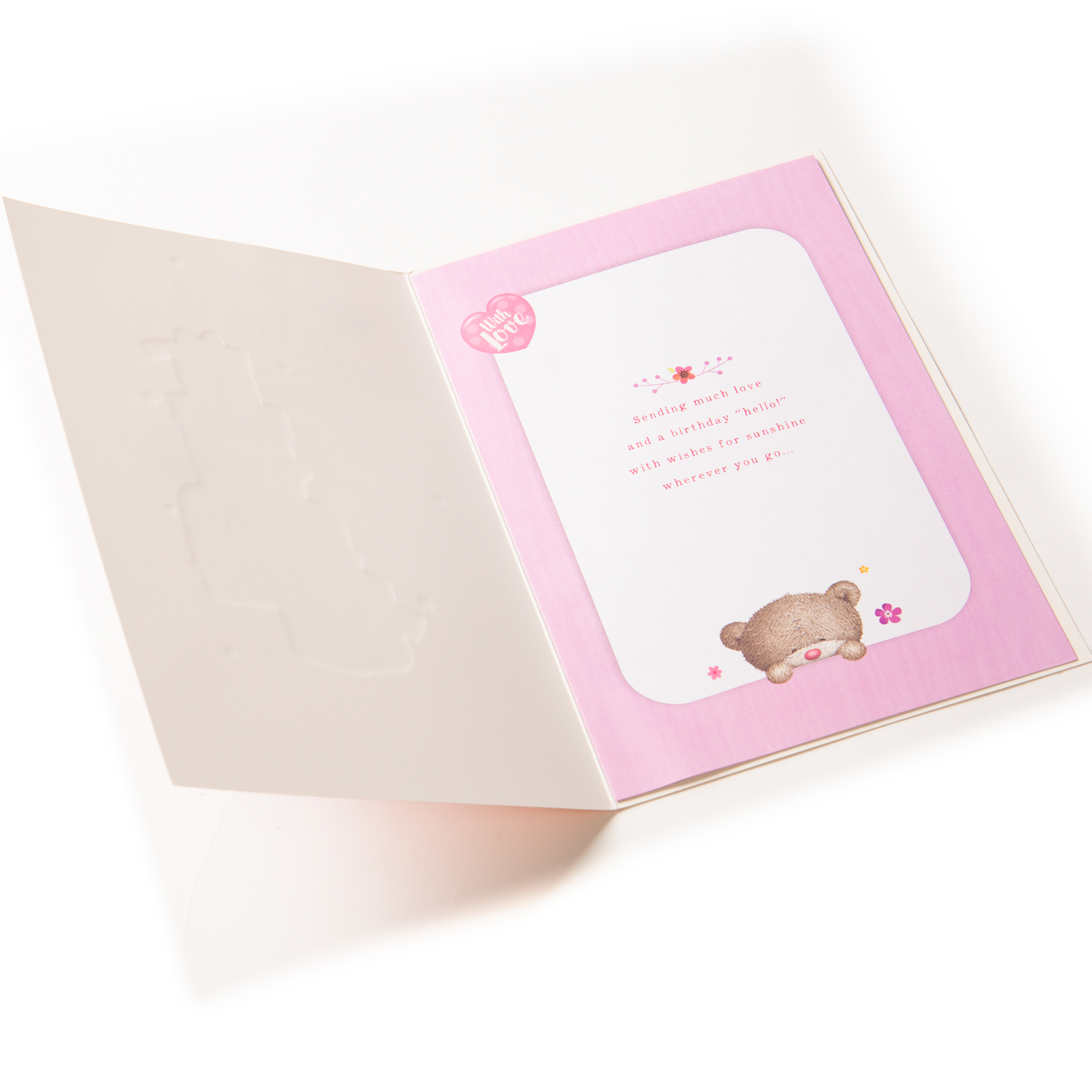 Hugs Bear Birthday Card - Just For You Cute