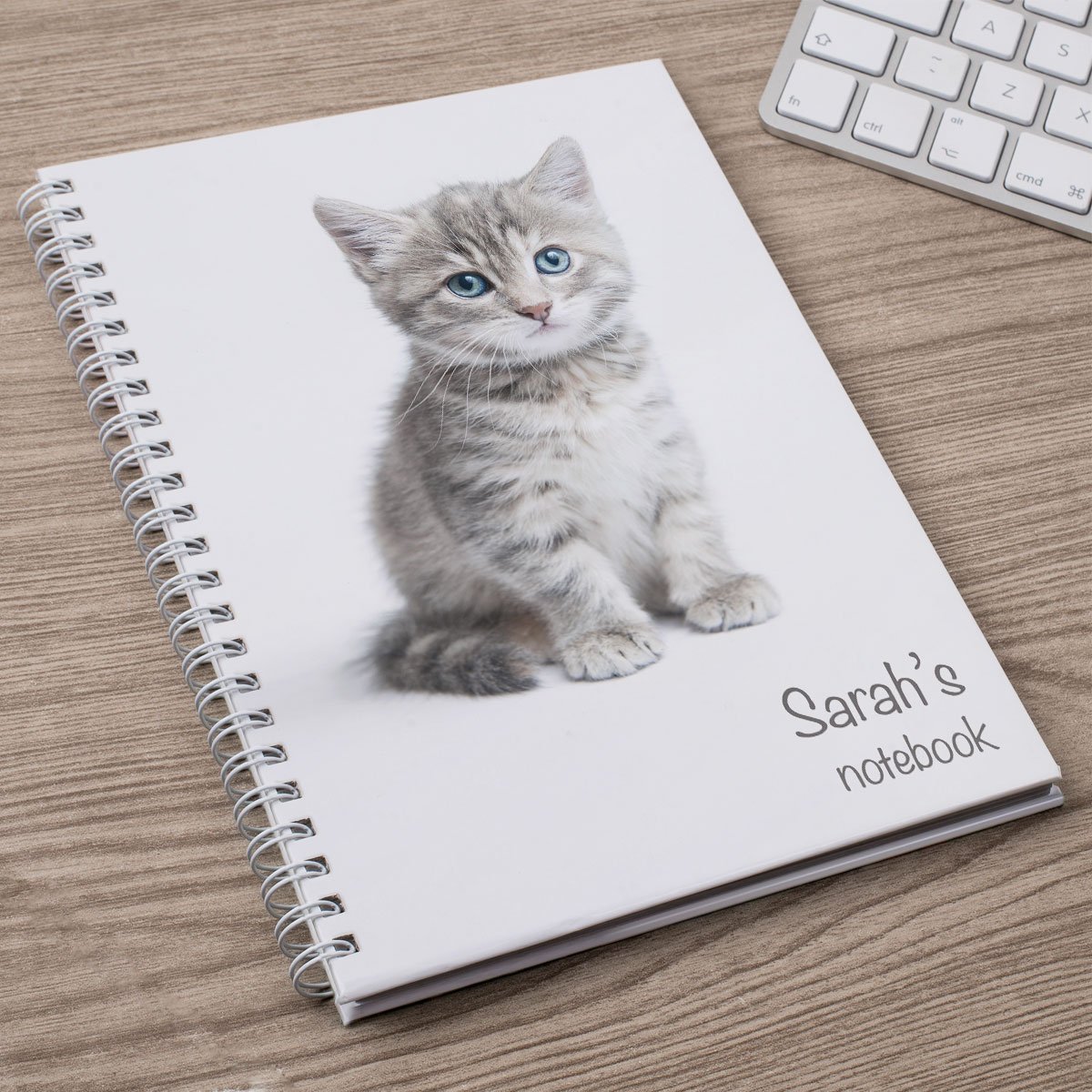 Personalised Cute Kitten Notebook