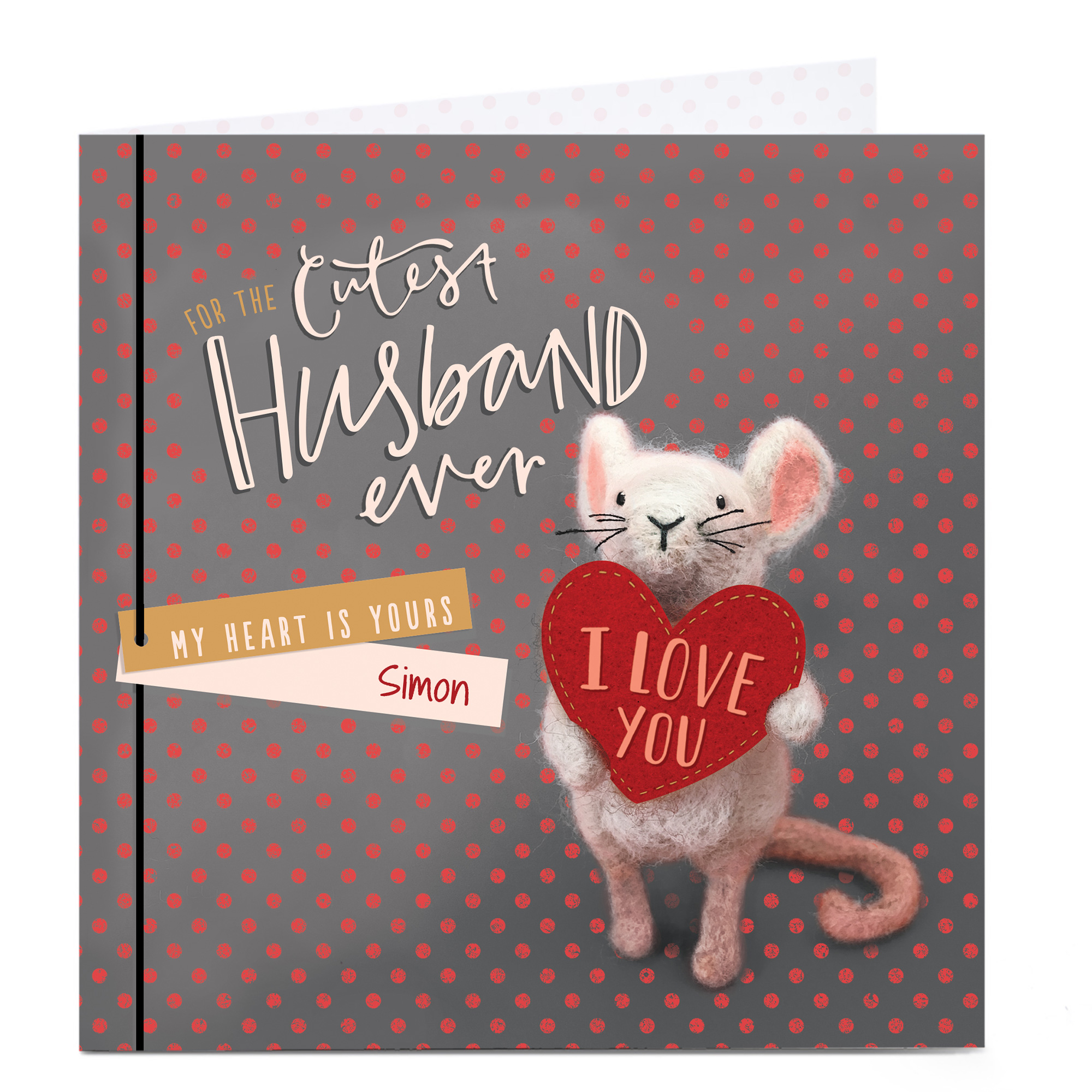 Buy Personalised Valentine's Card Cutest Husband Ever for GBP 2.79
